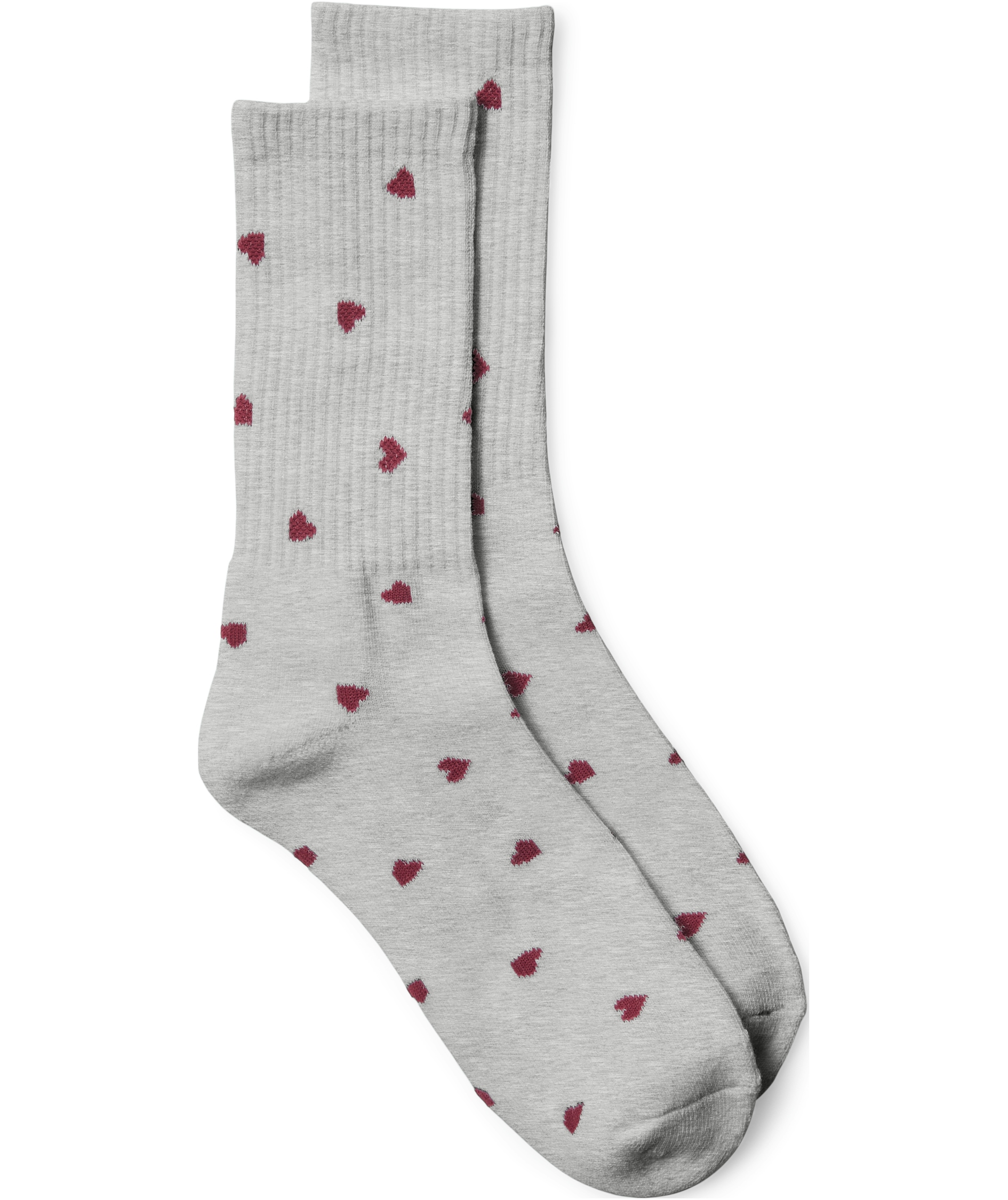 Vero Moda VMMEL DETAIL dame tennisstr&oslash;mper, Light Grey Melange Hearts, Light Grey Melange Hearts, swatch