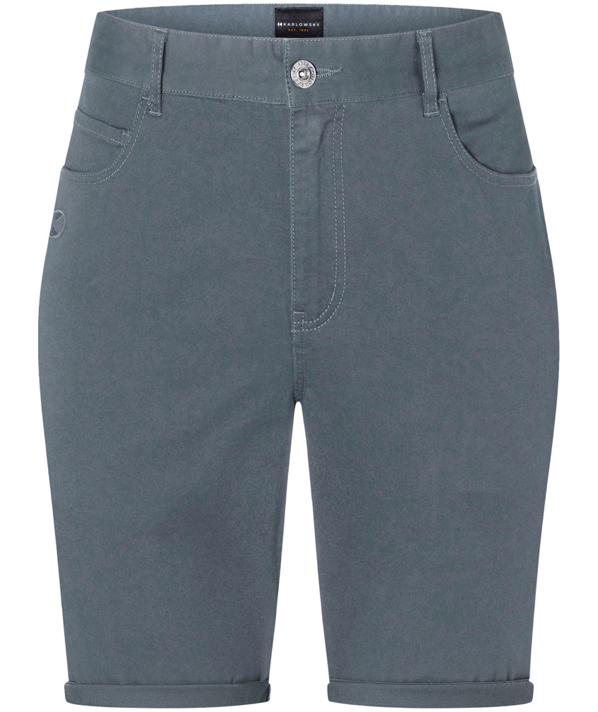 Karlowsky Classic-stretch dameshorts, Anthracite, large image number 0
