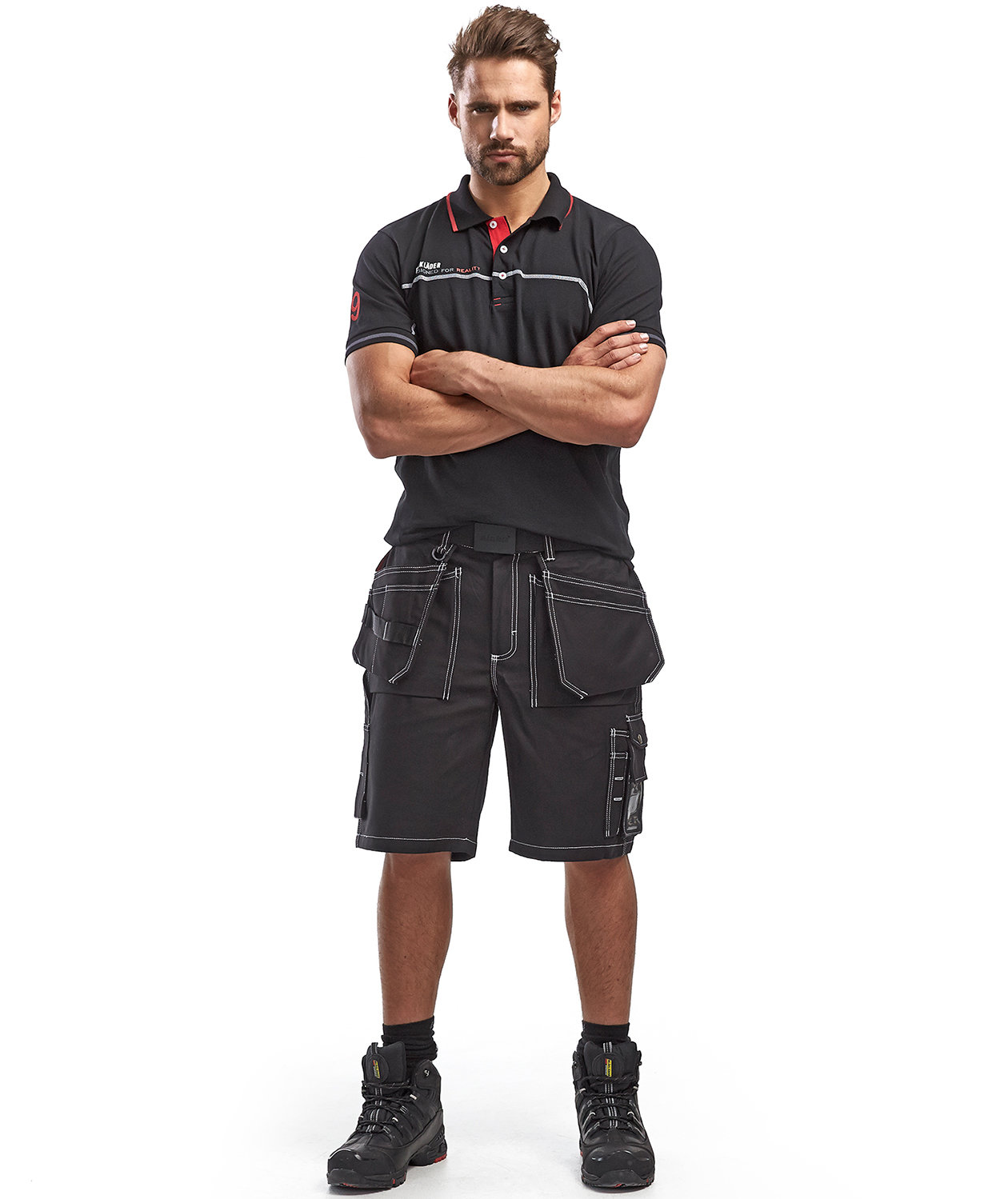 Bl&aring;kl&auml;der Handwerkershorts X1534, Schwarz, large image number 1