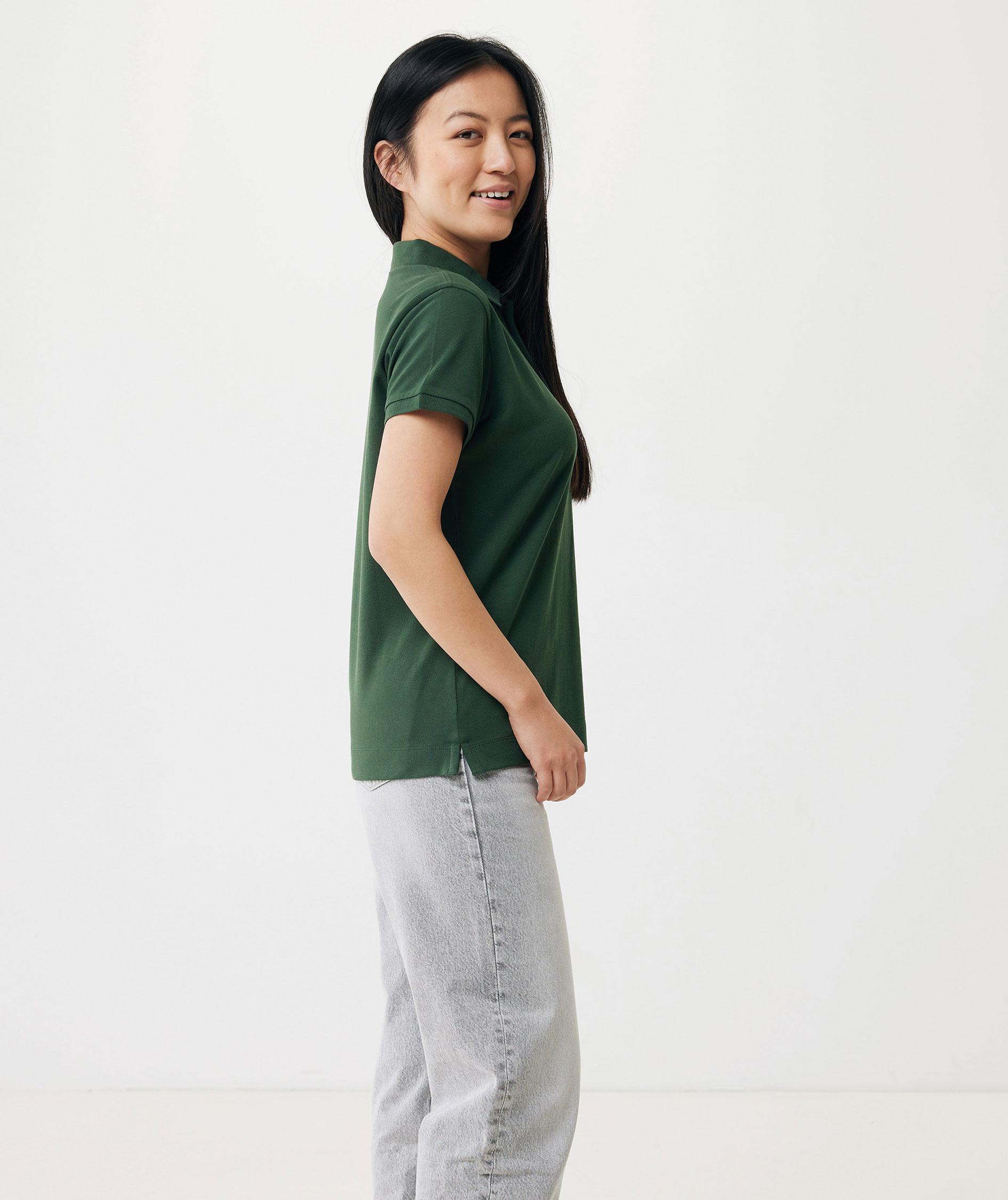 Iqoniq Yosemite Damen Poloshirt, Forest Green, large image number 4