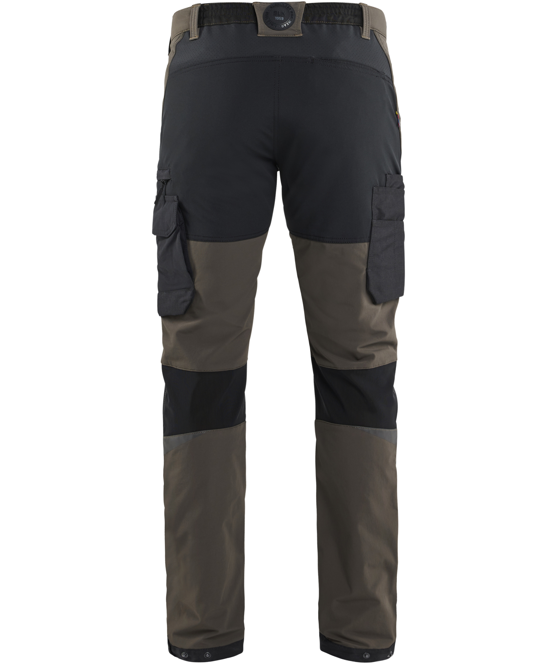 Bl&aring;kl&auml;der servicebukser full stretch, Olivengr&oslash;n/Sort, large image number 2
