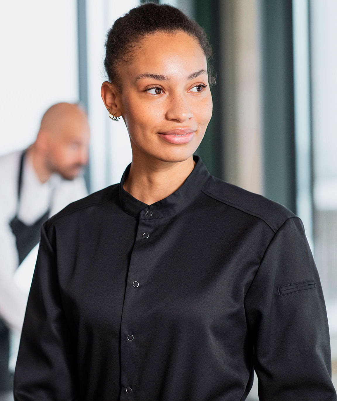 Segers 1109 Kochhemd, Schwarz