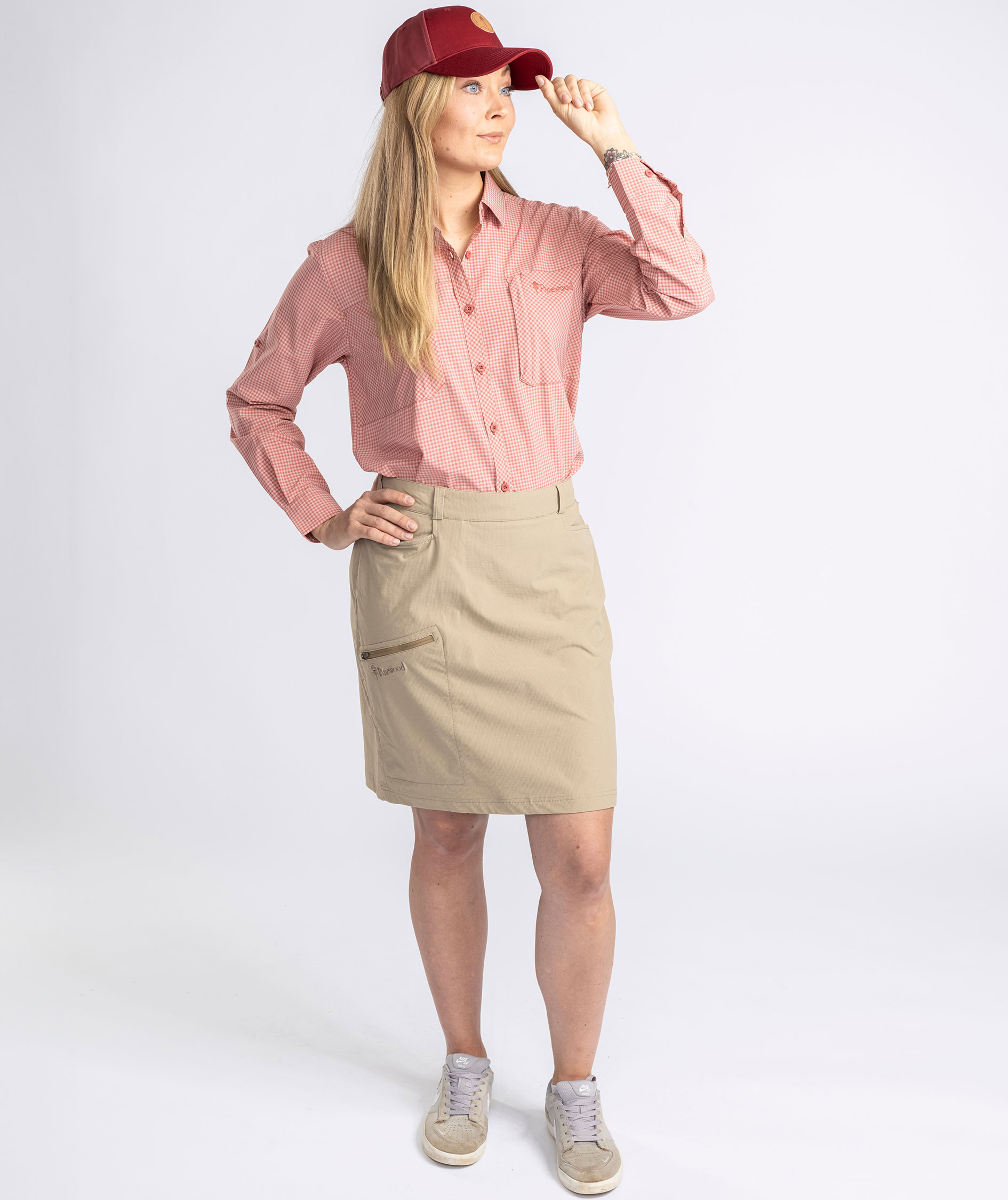 Pinewood Finnveden Hiking nederdel, Light Khaki, large image number 1