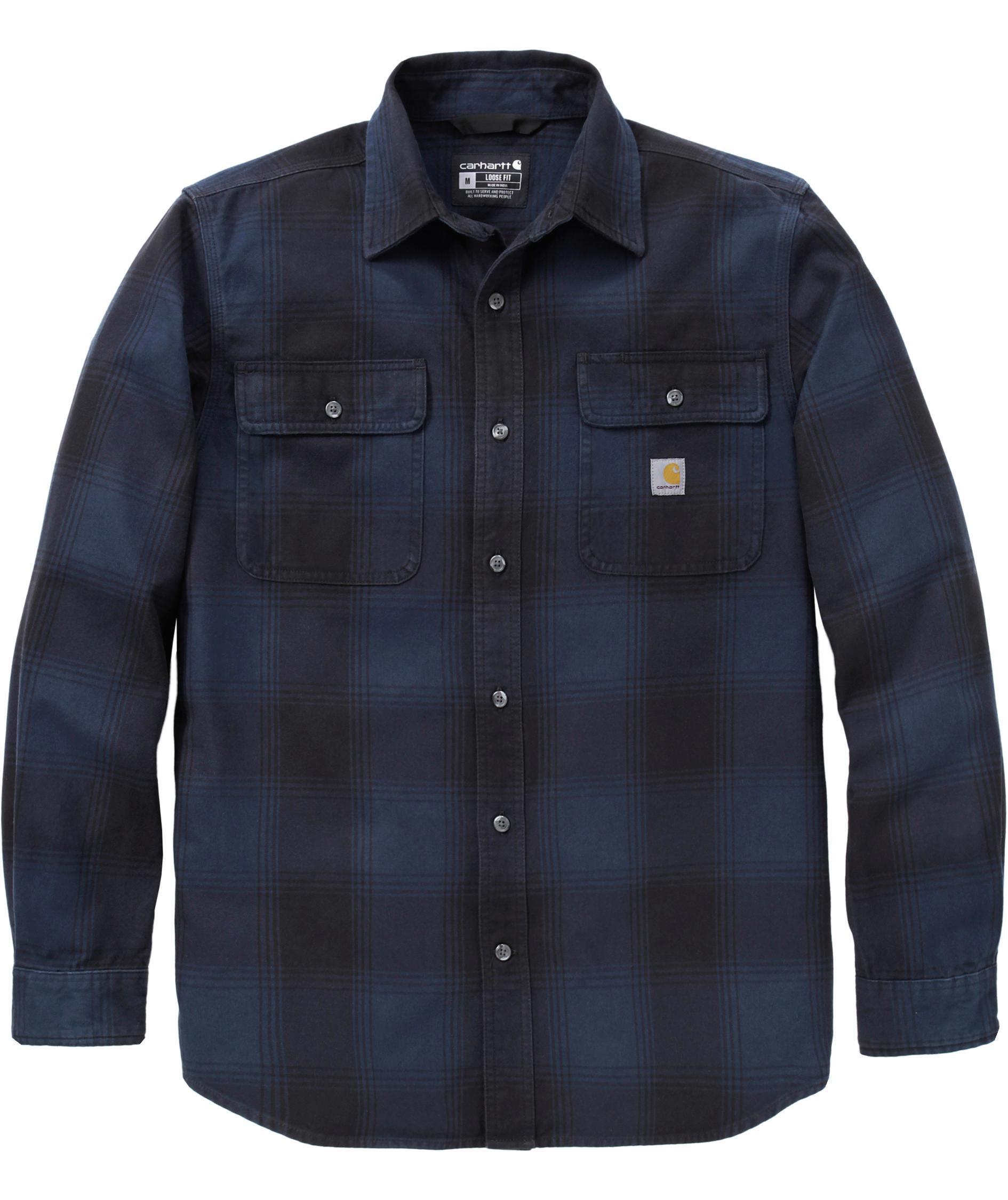 Carhartt flannelskjorte, Deep Smoke Blue
