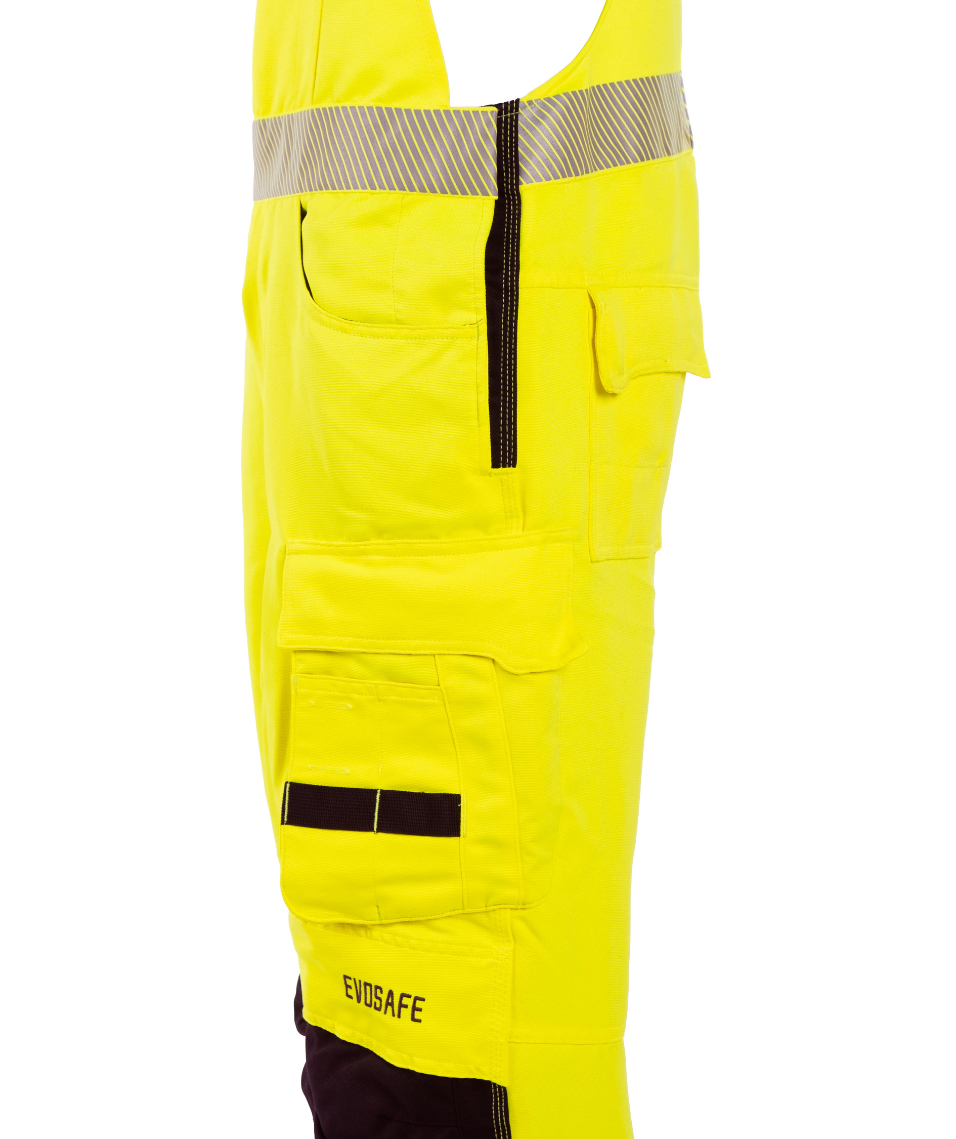 Viking EVOSAFE bib and braces, Hi-vis Yellow/Black, large image number 3
