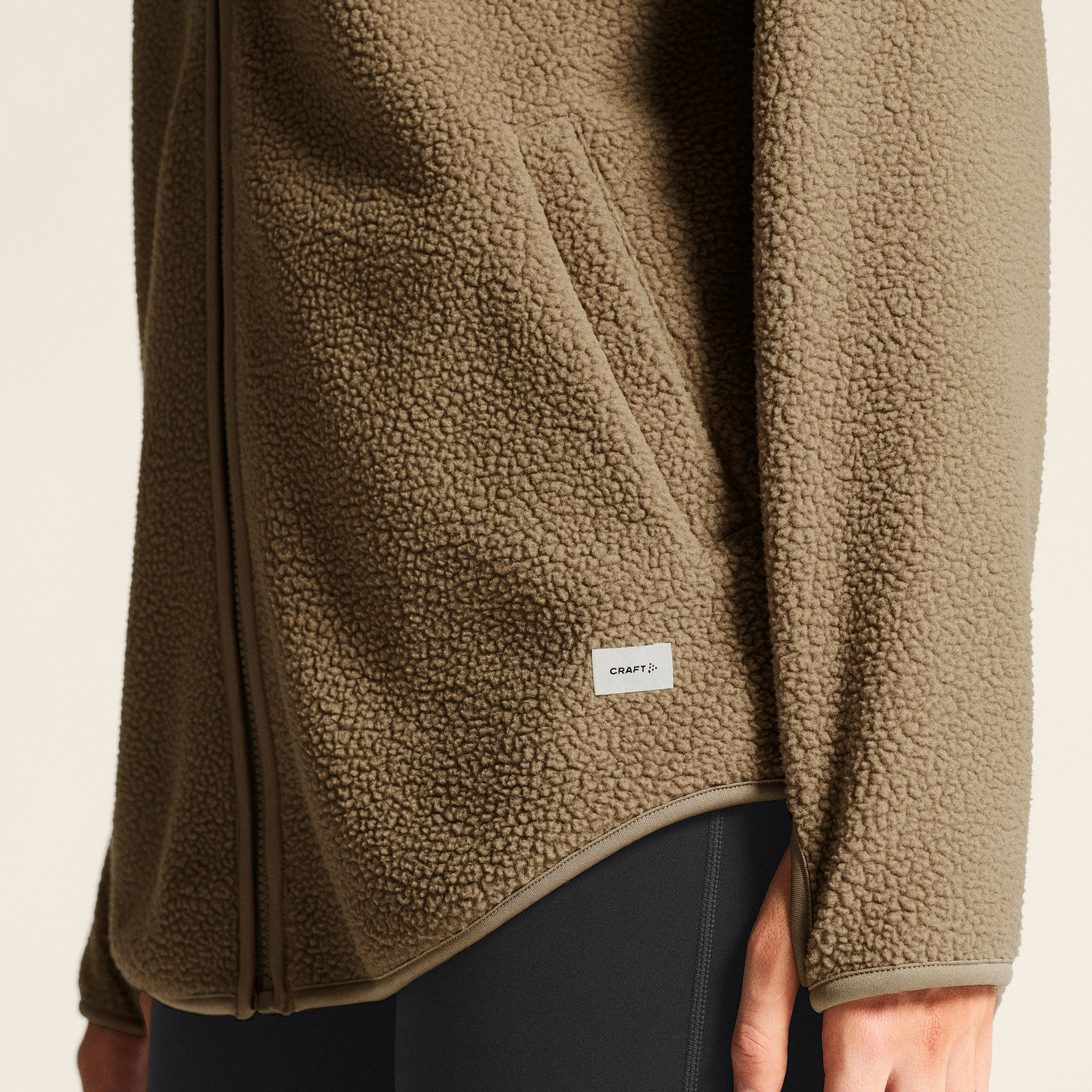 Craft Join p&auml;lsfiberjacka dam, Taupe, large image number 7