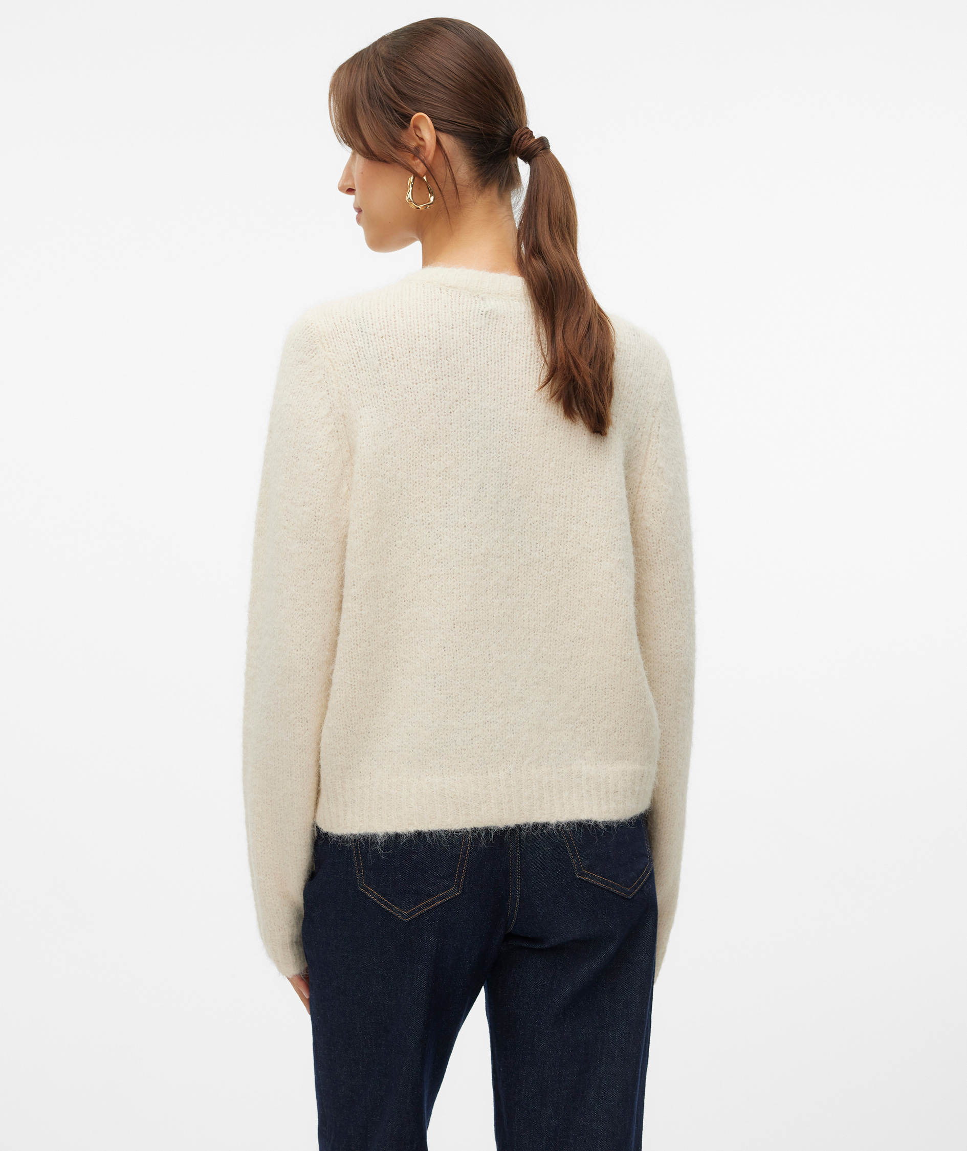 Vero Moda VMNOVAH stickad cardigan dam, Birch, large image number 2