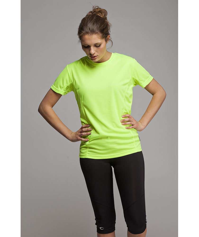 Pitch Stone Performance T-shirt dam, Yellow