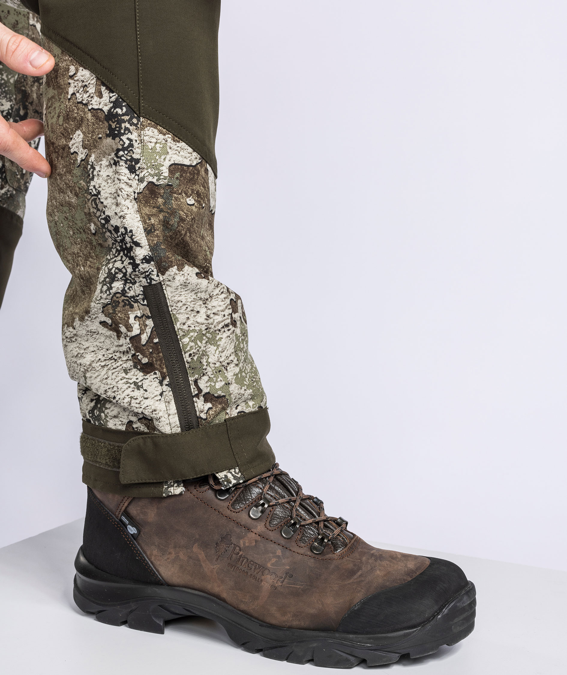 Pinewood Furudal Caribou Hunt Camou bukser, Strata/Moss Green, large image number 7