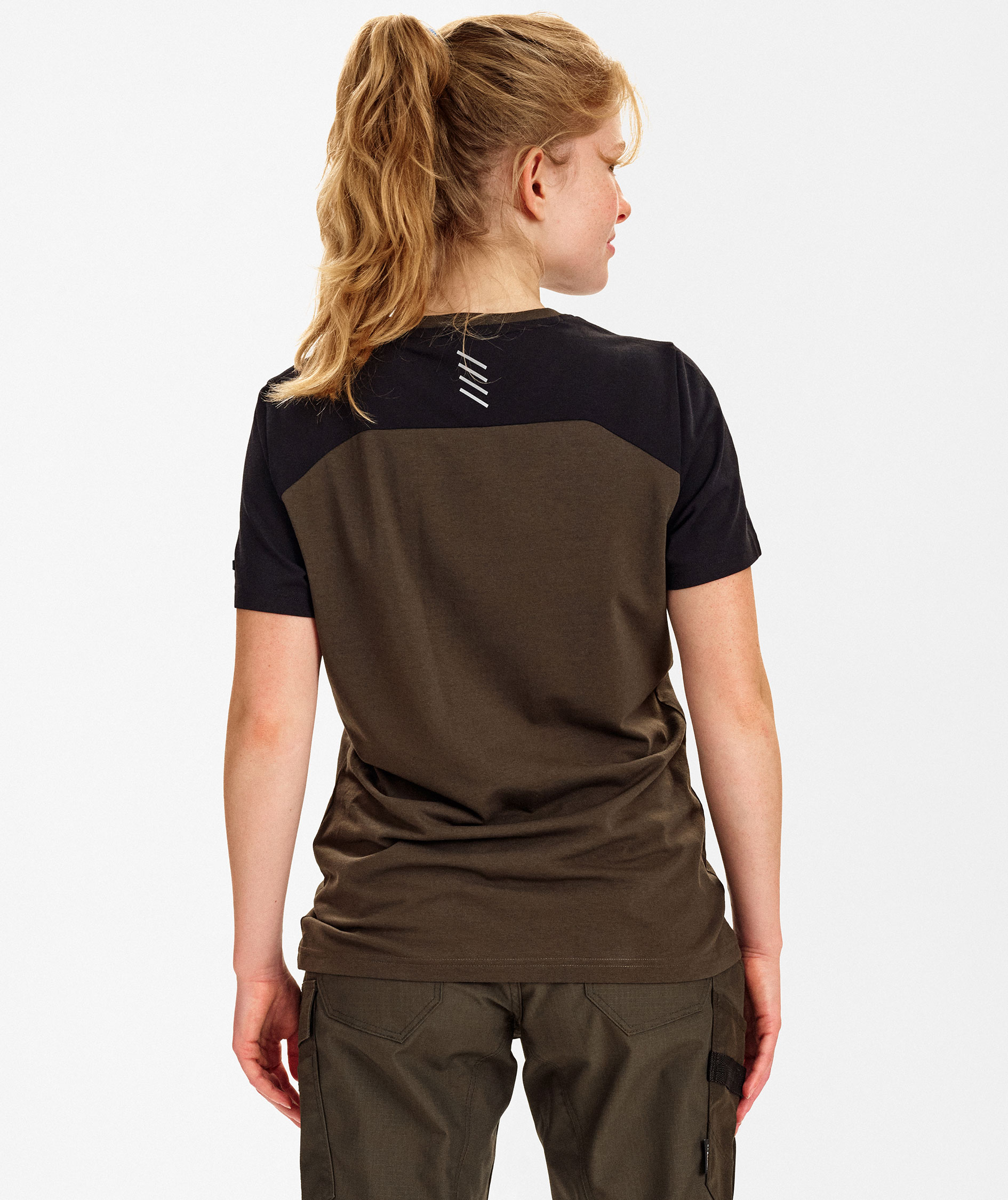 Engel Entire Damen T-Shirt, Forest Green/Black, large image number 4