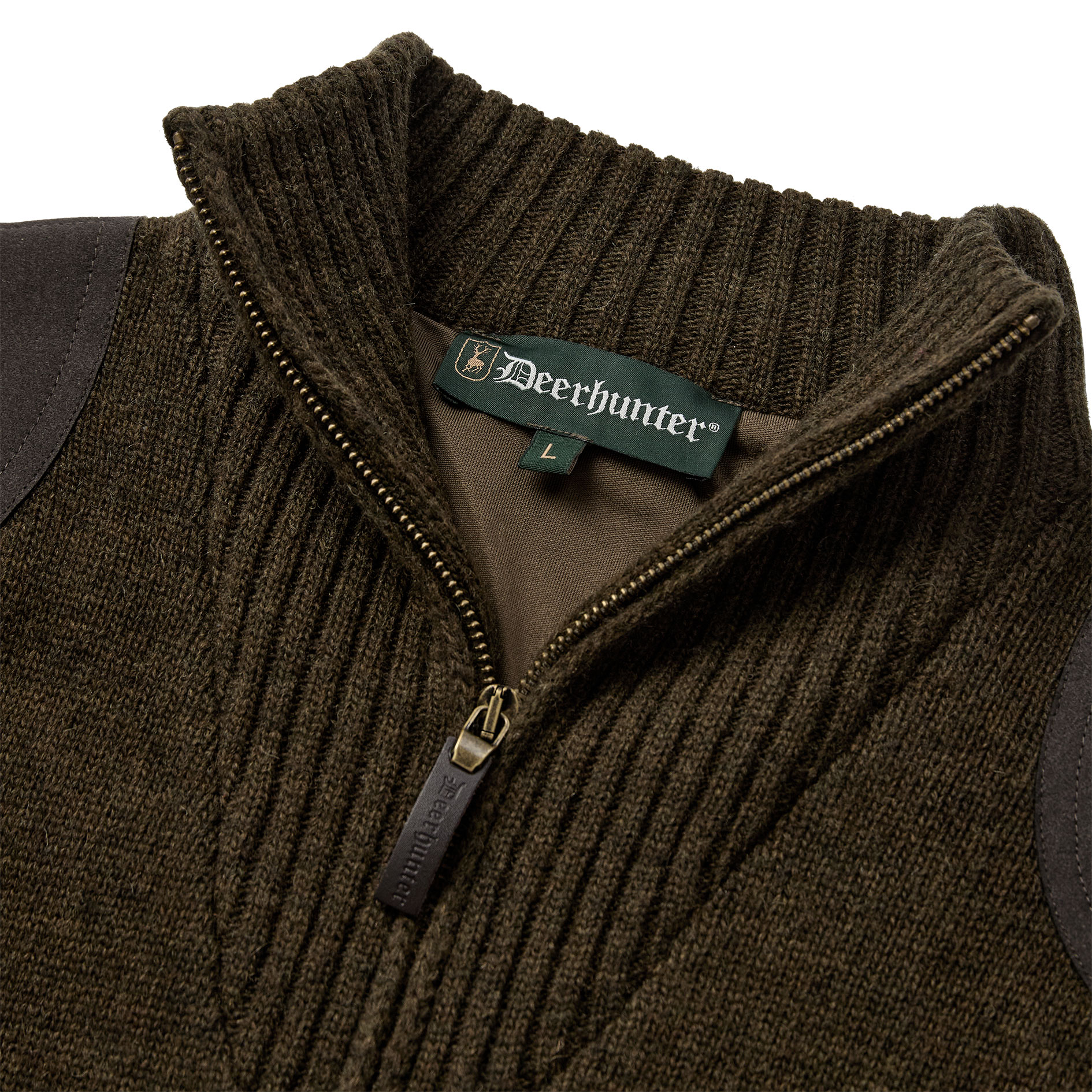 Deerhunter Finley Stormliner&reg; half zip knitted pullover, Woodland Melange, large image number 2