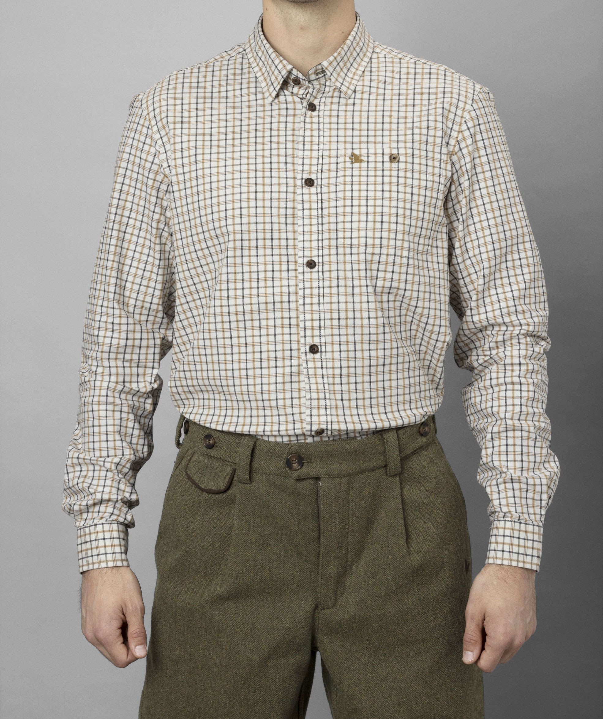 Seeland Oxford Shooting Hemd, Classic blue/Classic brown check, large image number 6