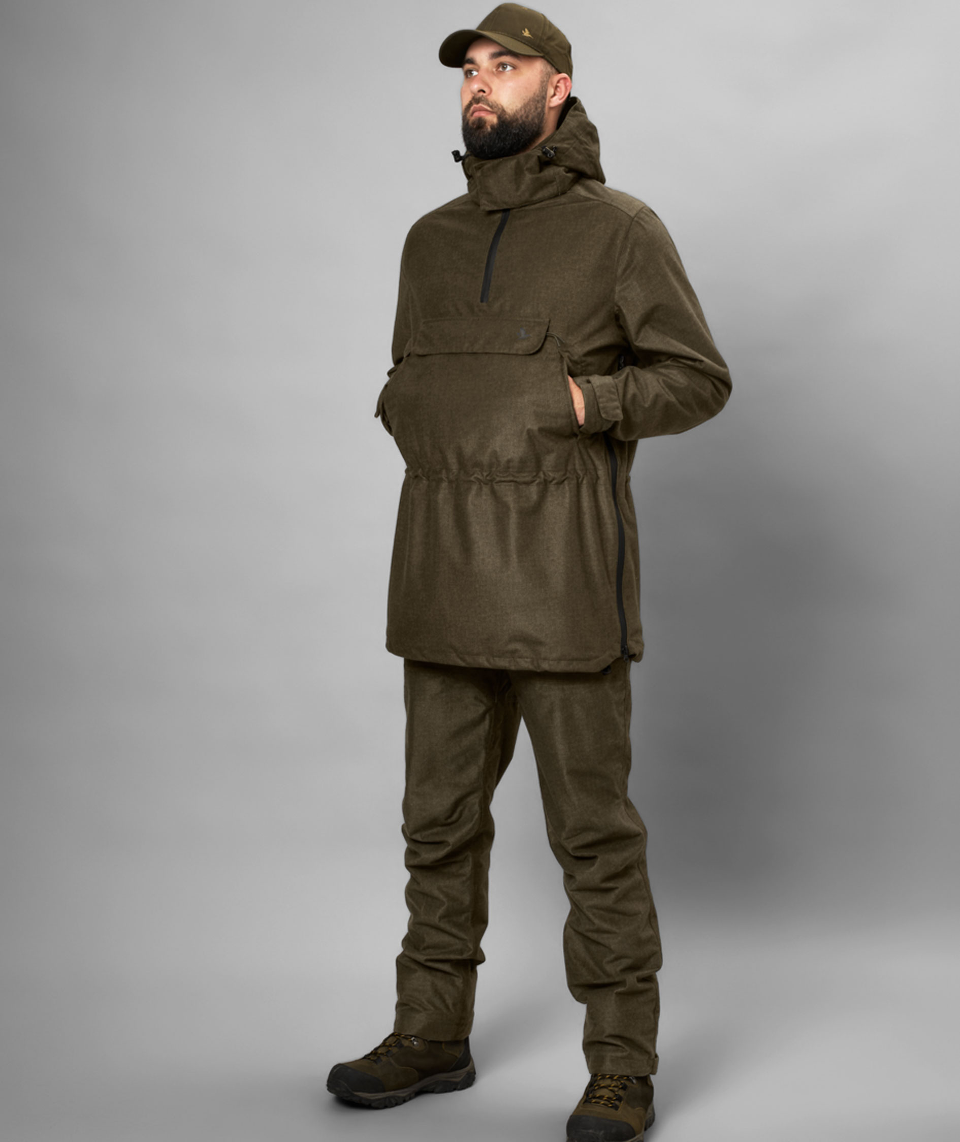 Seeland Avail Smock Anorak, Pine Green Melange