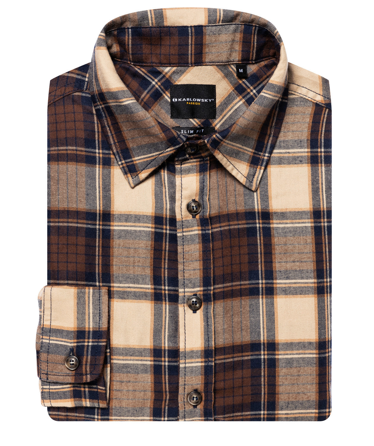 Karlowsky Essential Urban-Style Slim fit shirt, Sahara, large image number 4