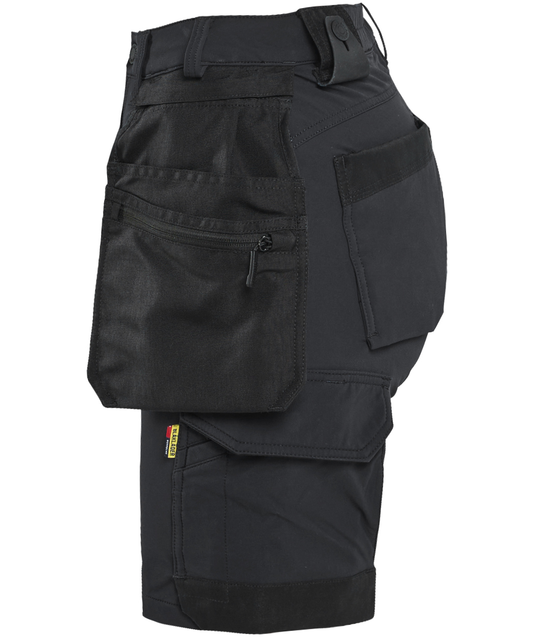 Bl&aring;kl&auml;der hantverksshorts full stretch dam, Svart, large image number 3