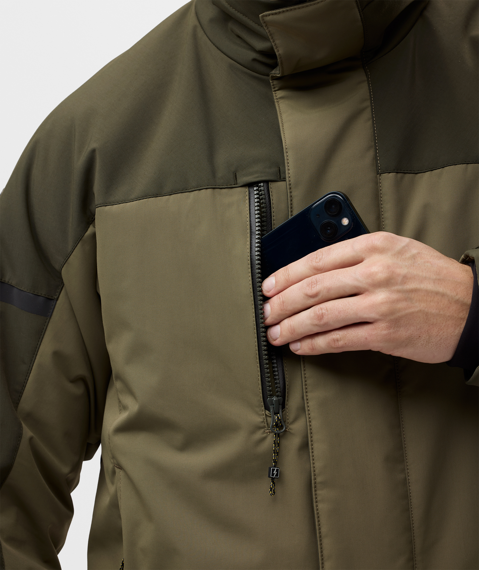 Snickers AllroundWork vinterjakke 1106, Khaki Green/Dark Khaki Green, large image number 6