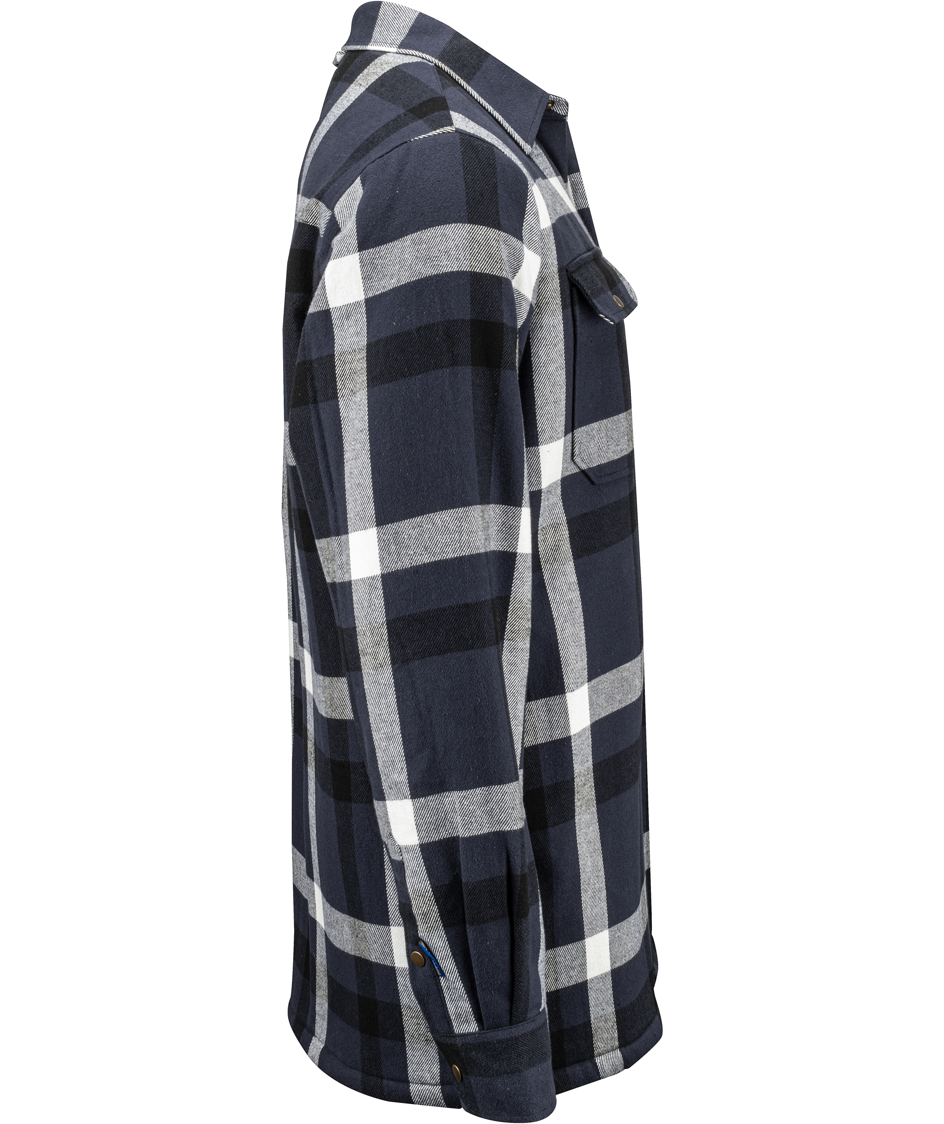 ProJob fodrad skogsarbetare skjorta, Navy, large image number 2