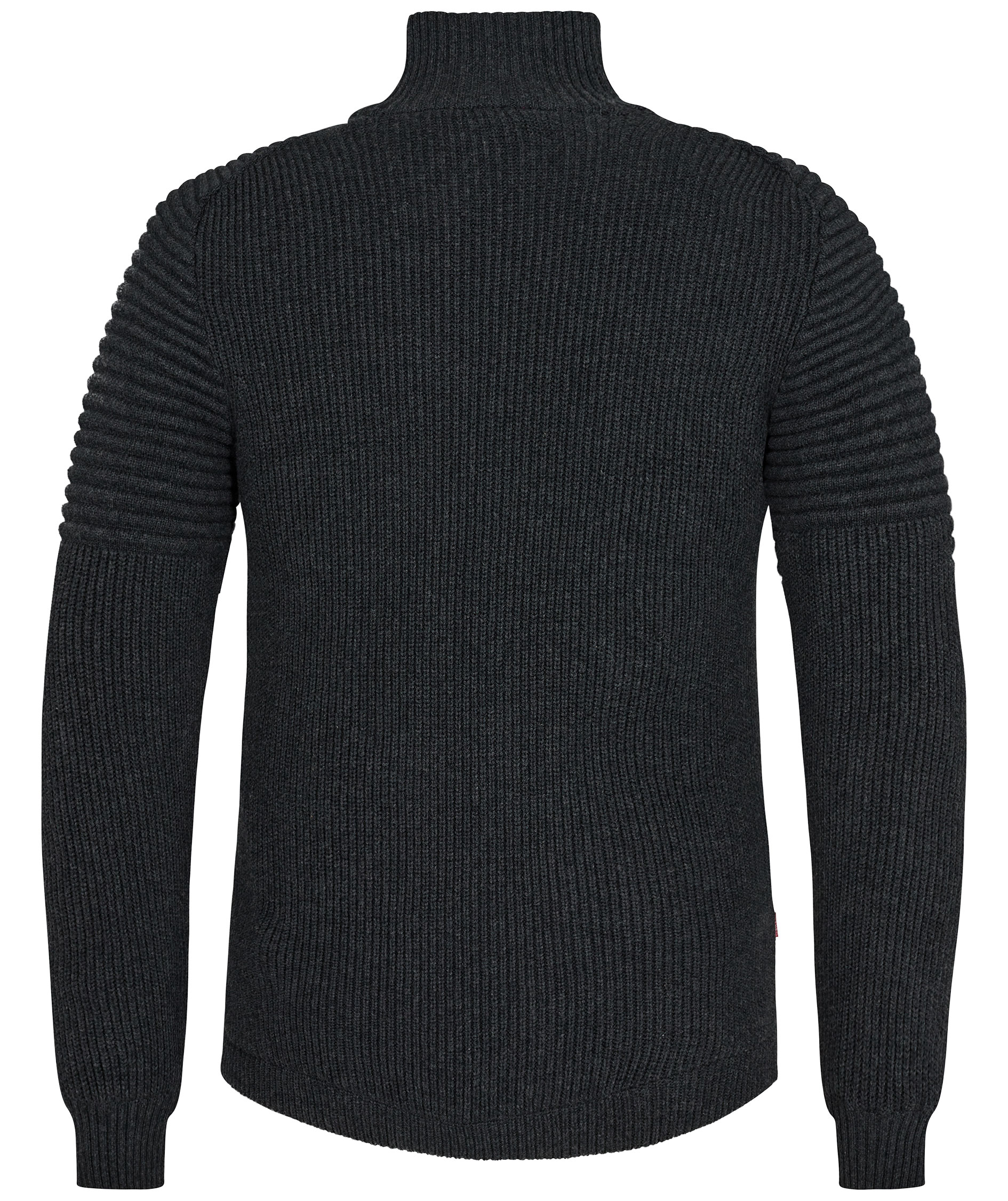 Engel Extend windbreaker strikcardigan, M&oslash;rk Gr&aring;meleret