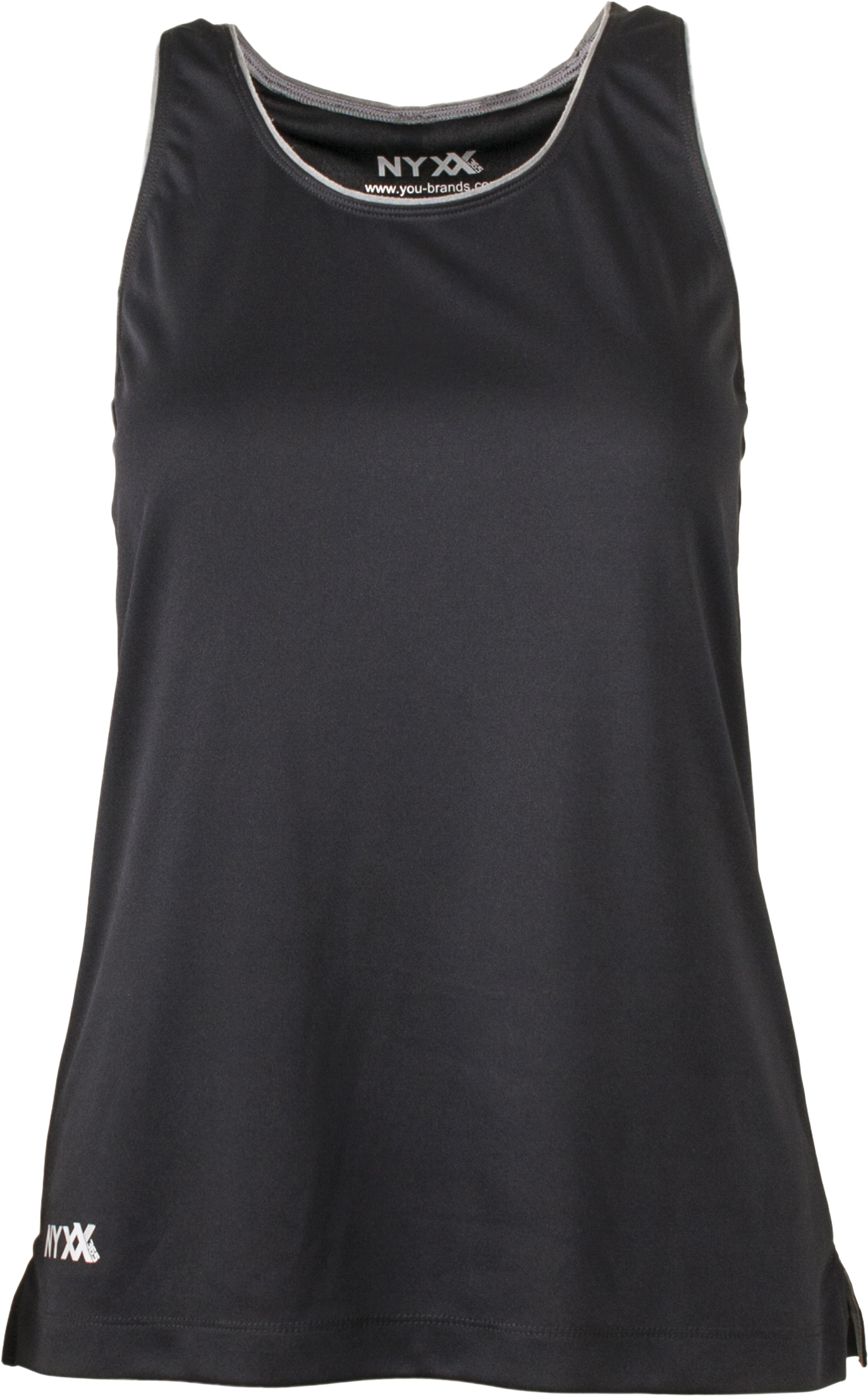 NYXX Dynamic figursydd tank top dam, Svart, Svart, swatch