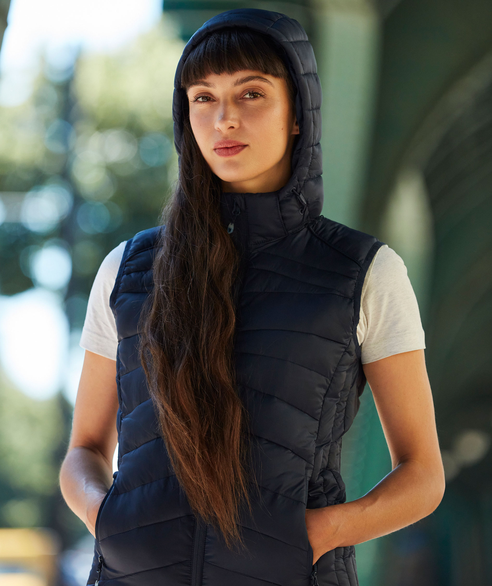 Clique Idaho women's quilted vest, Dark navy, large image number 2