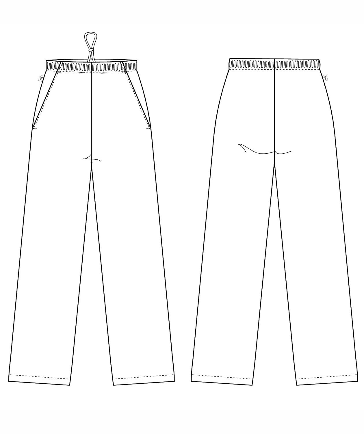 Kentaur  trousers with elastic/jogging pants, White, large image number 3