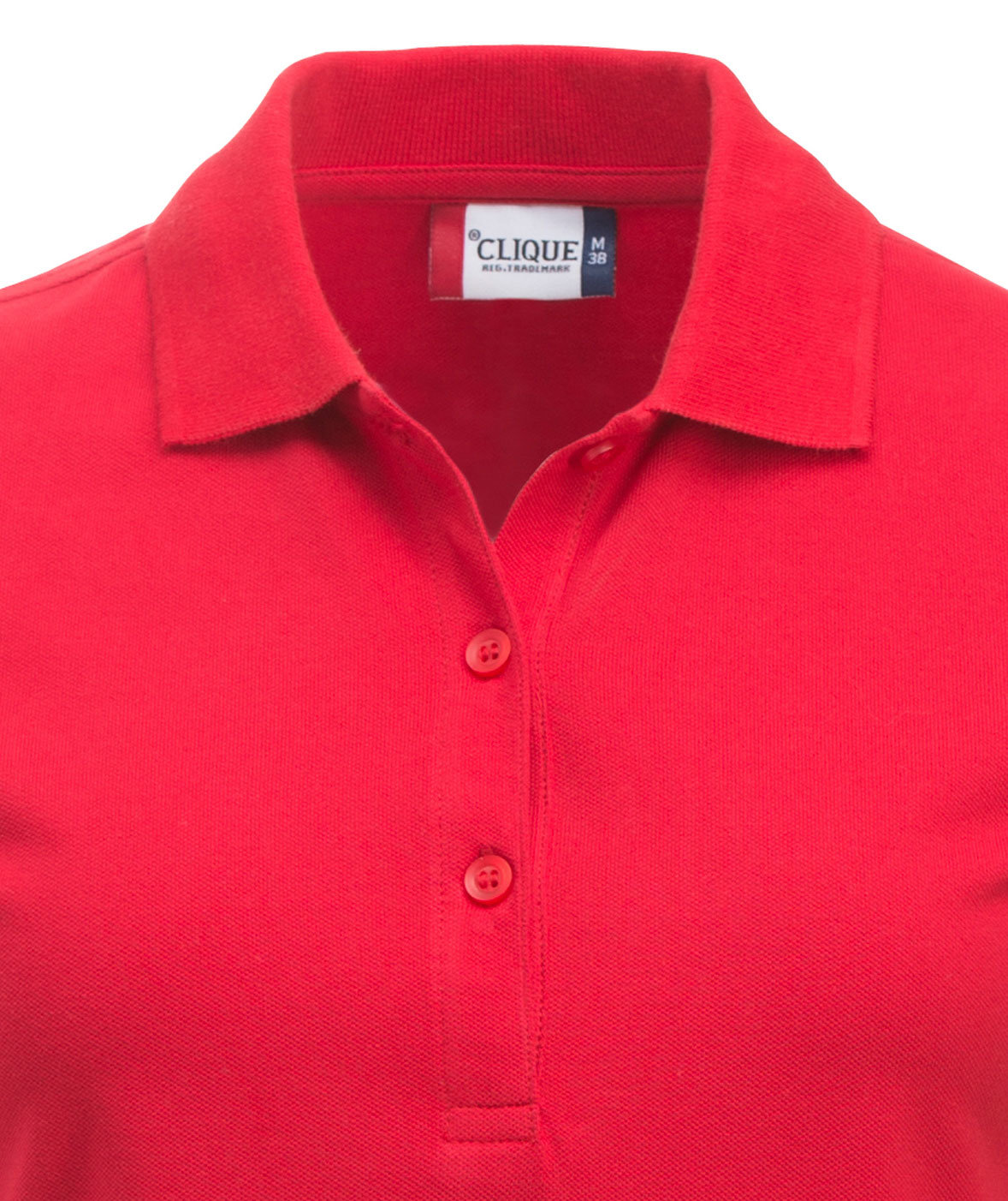 Clique Classic Marion dame polo t-shirt, R&oslash;d, large image number 1