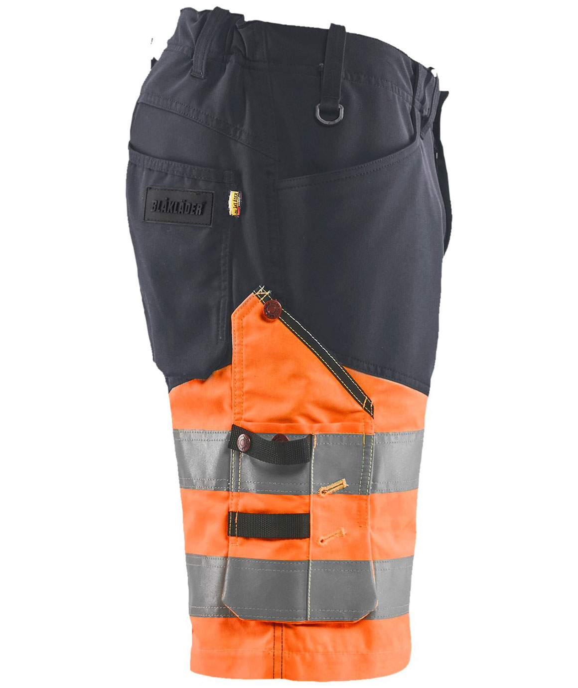 Bl&aring;kl&auml;der work shorts, Medium grey/Hi-Vis Orange, large image number 2