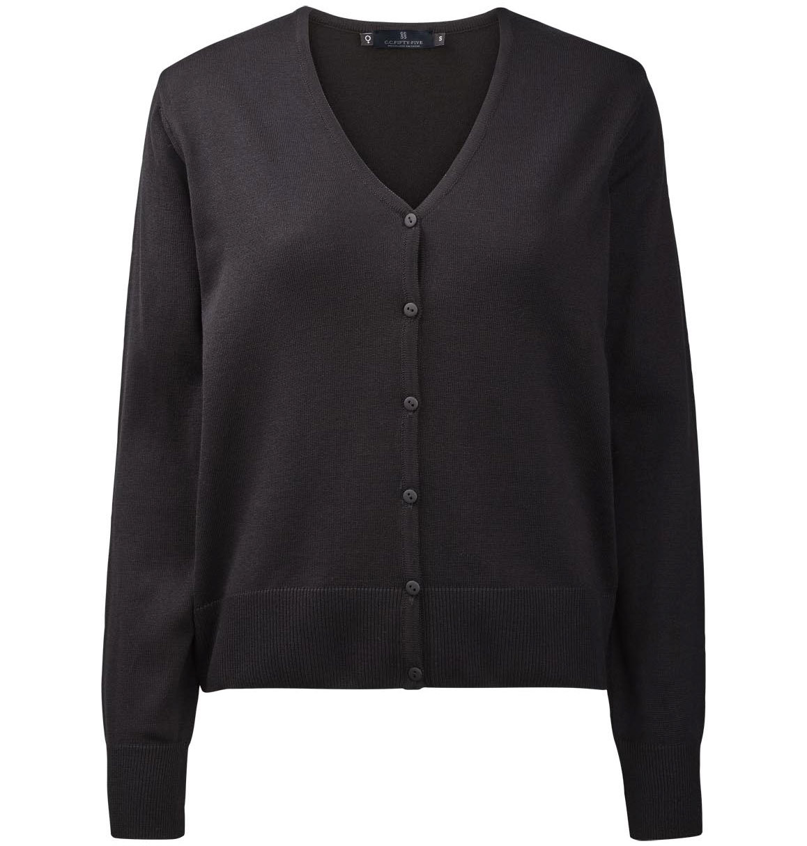 CC55 Stockholm stickad cardigan dam, Svart