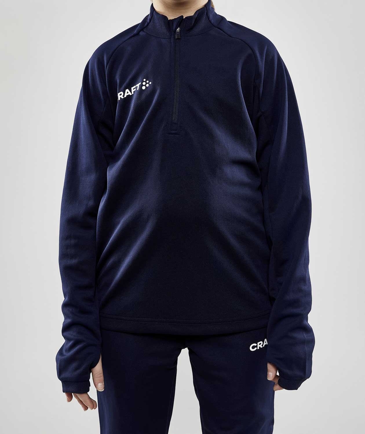 Craft Evolve Halfzip sweatshirt for barn, Navy, large image number 1
