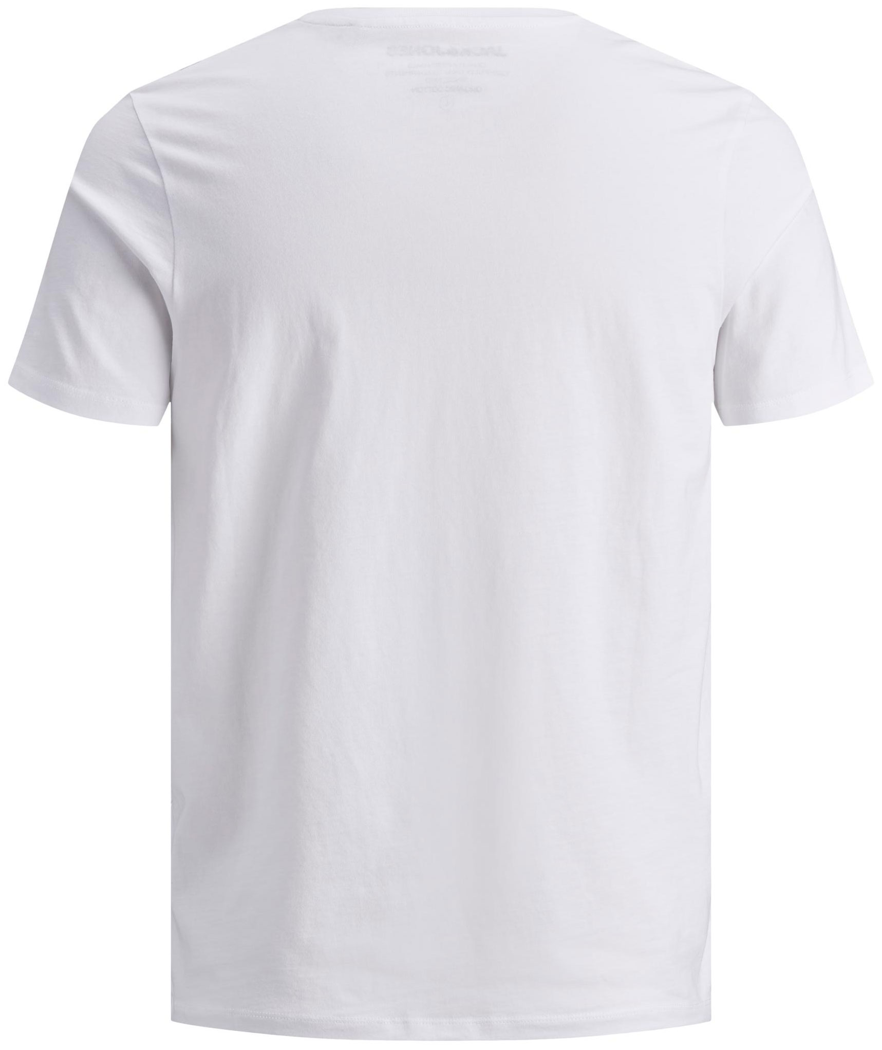 Jack & Jones JJEORGANIC Basic Plus Size T-shirt, Hvid, large image number 2