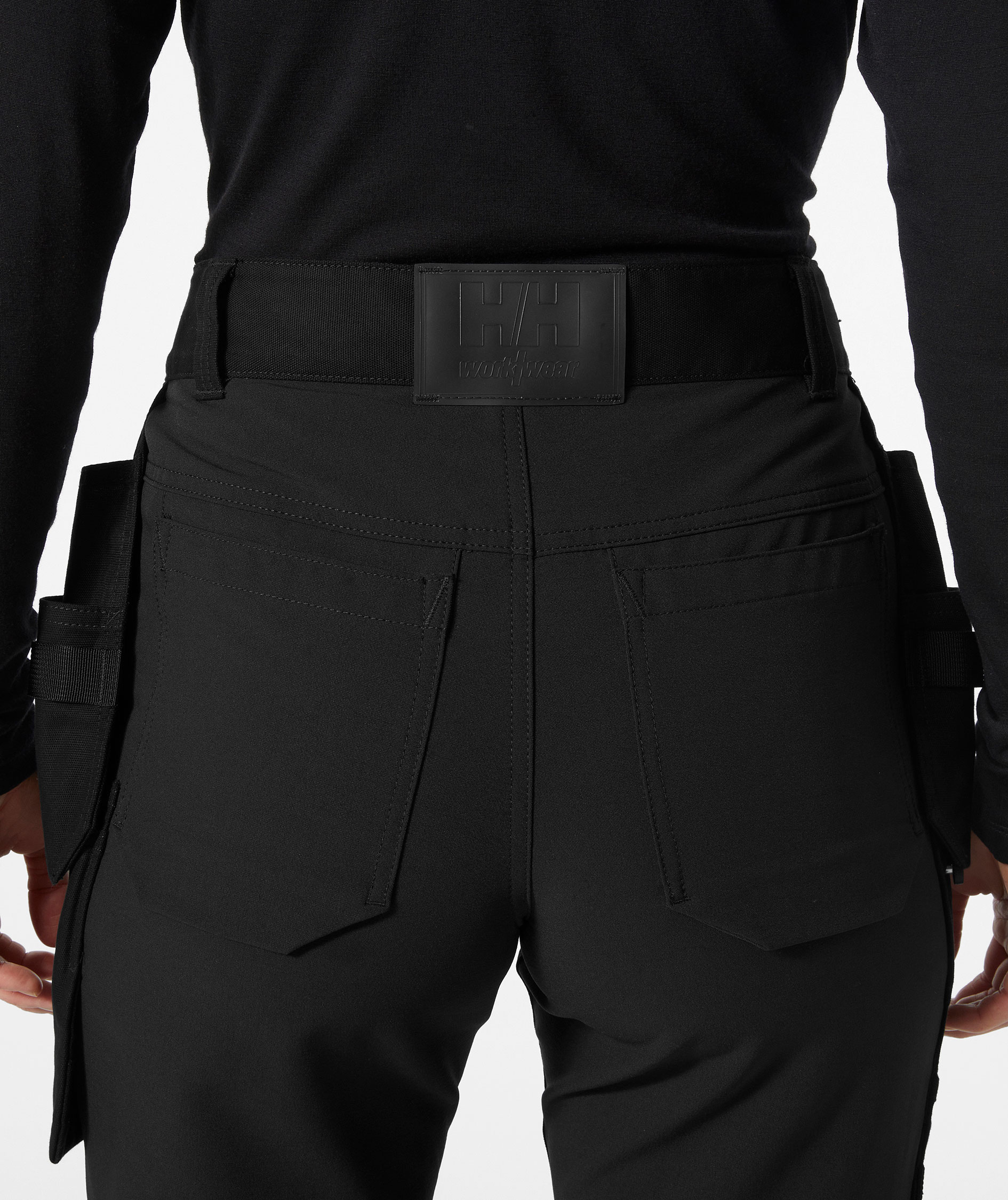 Helly Hansen Luna 4X dame h&aring;ndv&aelig;rkerbukser full stretch, Black, large image number 4