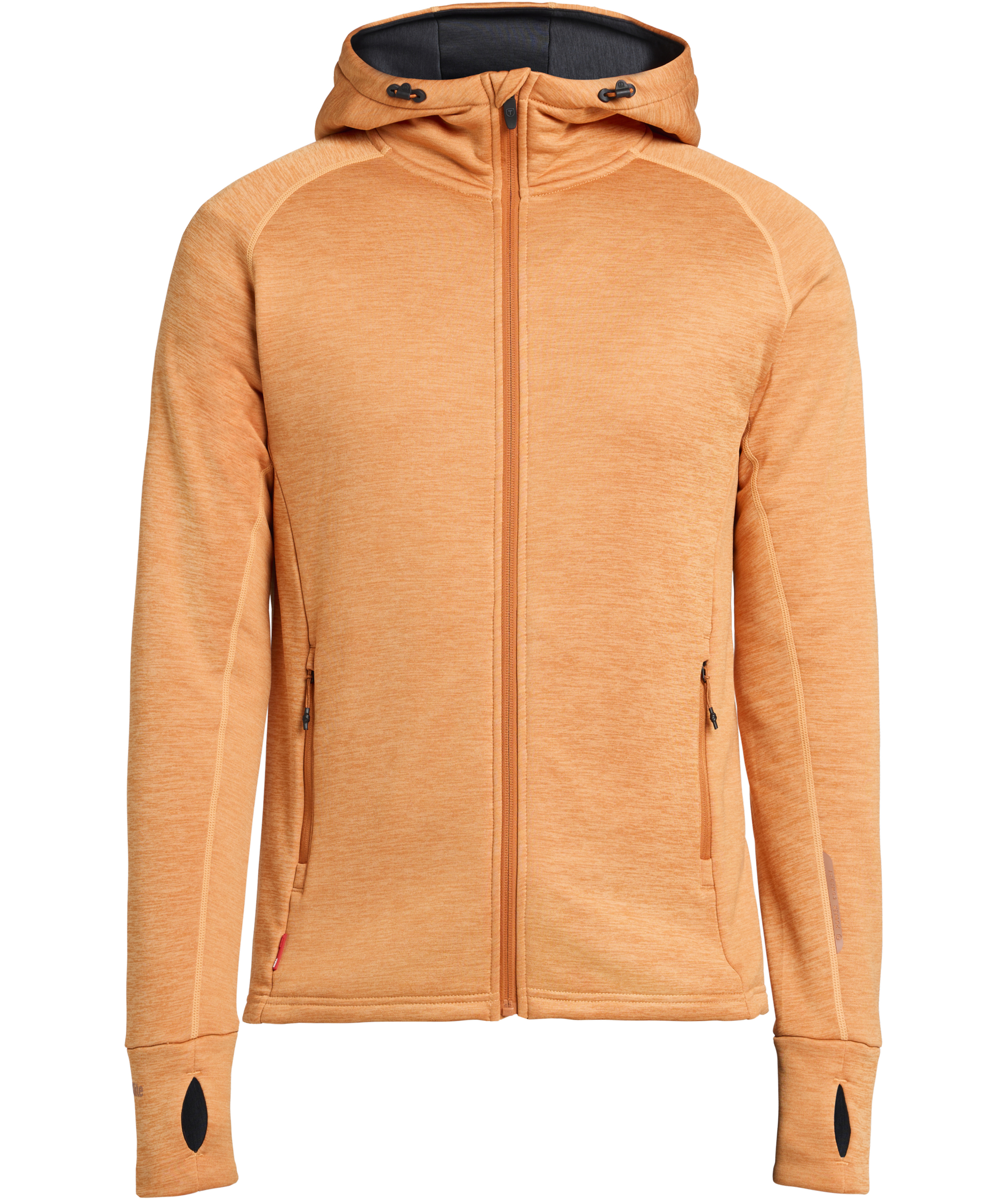 Tenson TXlite hoodie med blixtl&aring;s, M&ouml;rk Orange, M&ouml;rk Orange, swatch