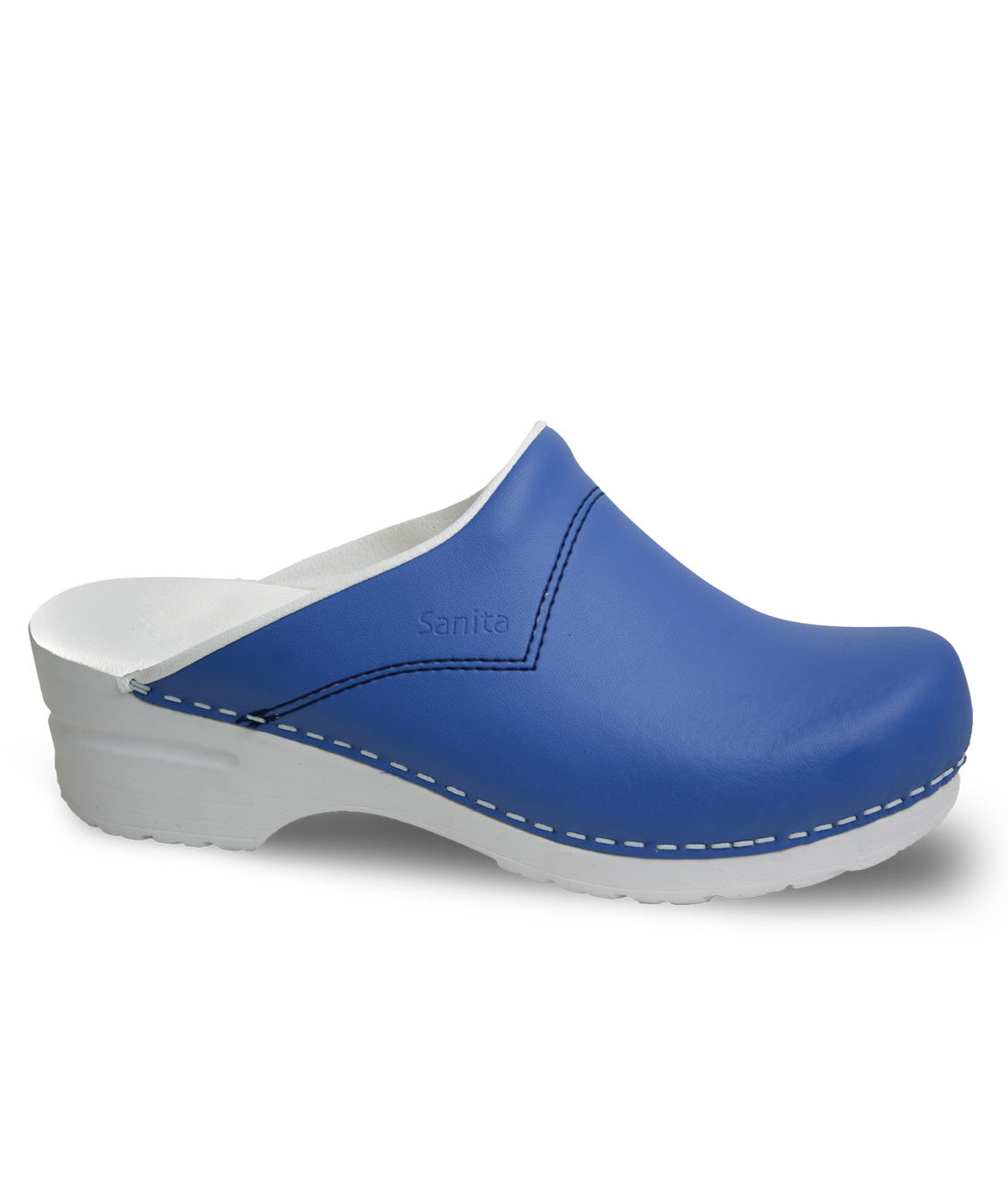 Sanita Pastel tr&auml;skor utan h&auml;lkappa dam, Bl&aring;