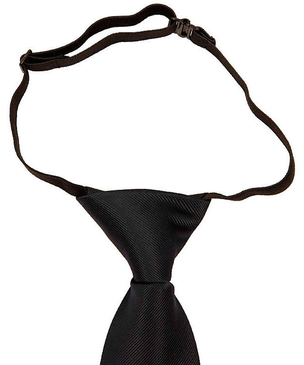 Connexion Tie safety tie with elastic, Black, Black, large image number 0