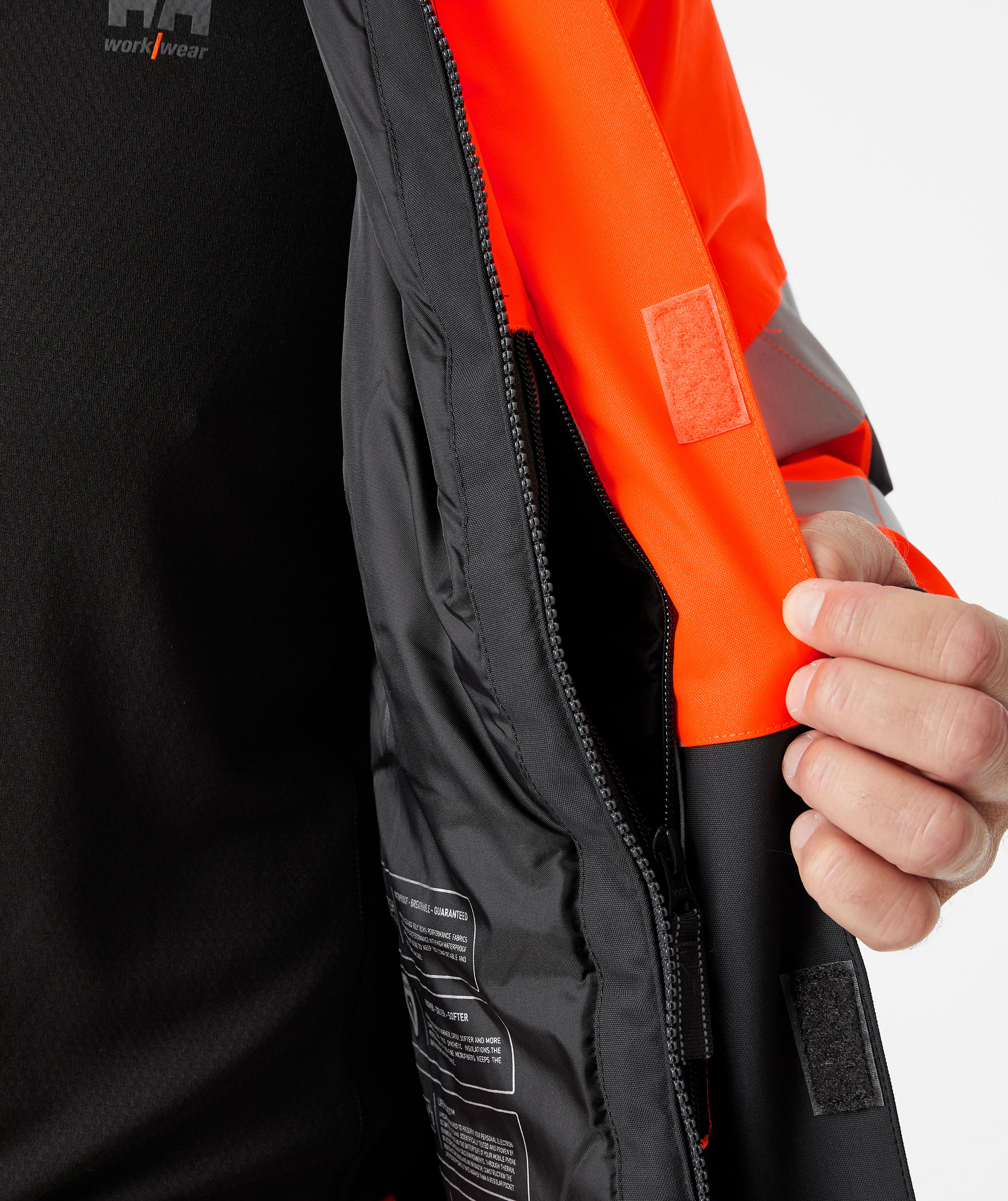Helly Hansen Alna 2.0 vinterjakke, Hi-vis Orange/charcoal, large image number 7