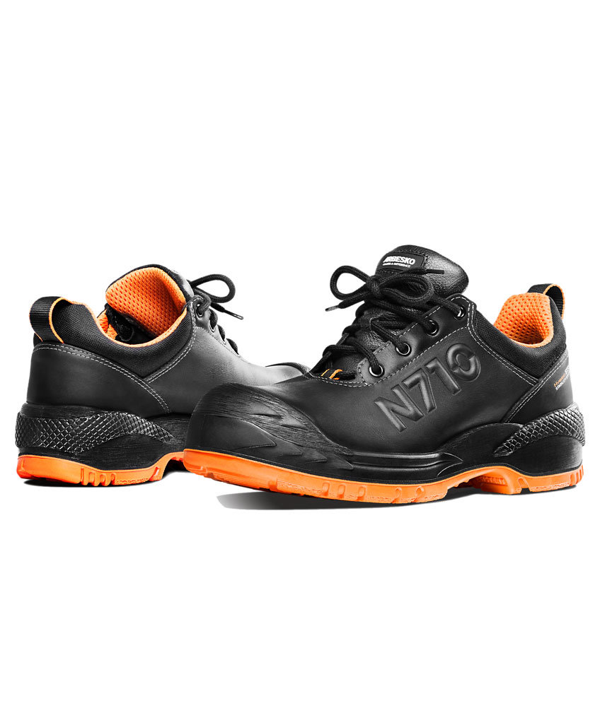 Arbesko 710 sikkerhedssko S3, Sort/Orange, large image number 1