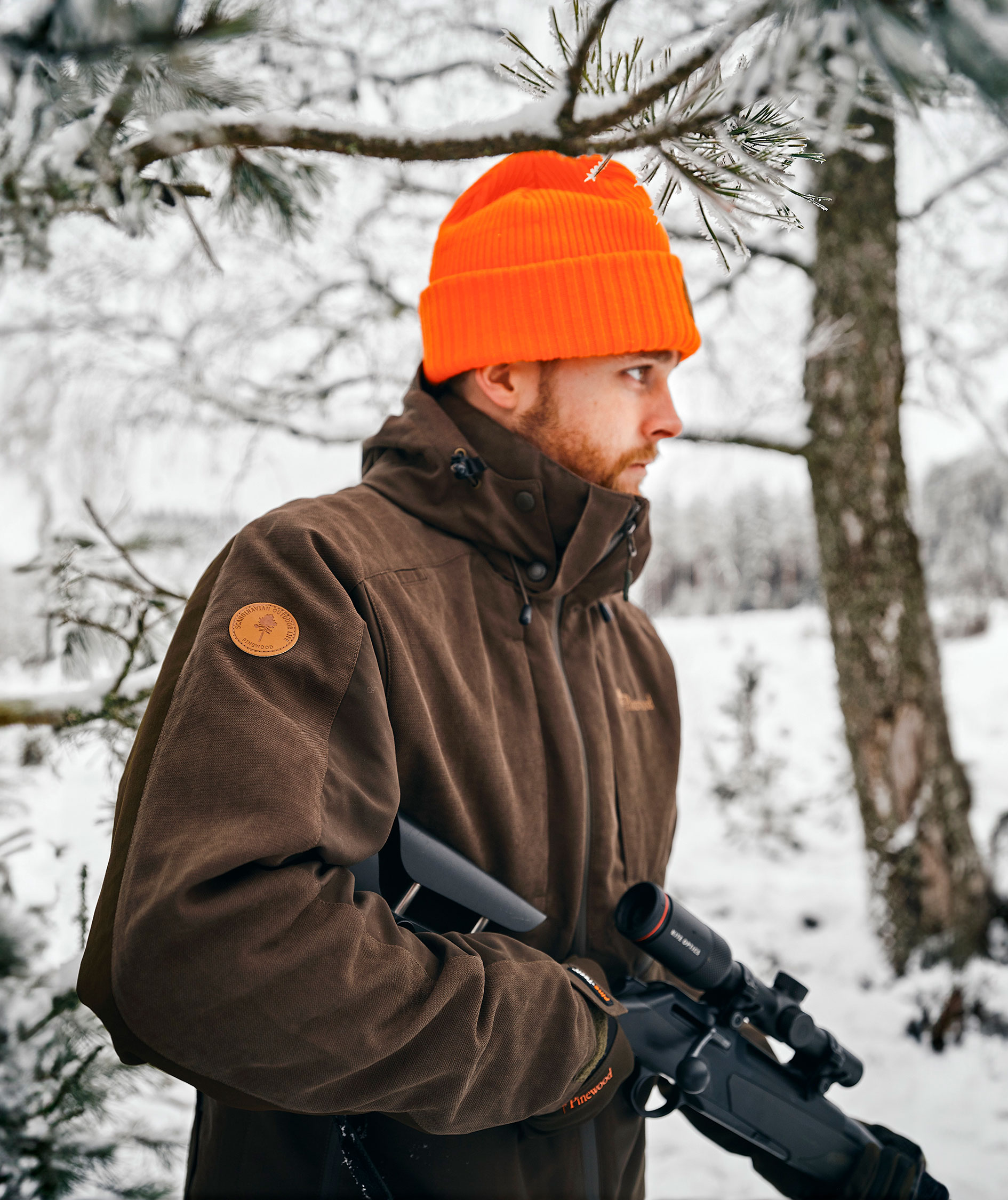 Pinewood Furudal Caribou Hunt Extreme jakke, Suede Brown/dark olive, large image number 6