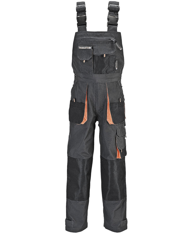 Terrax hantverksh&auml;ngselbyxa till barn, M&ouml;rkgr&aring;/Svart