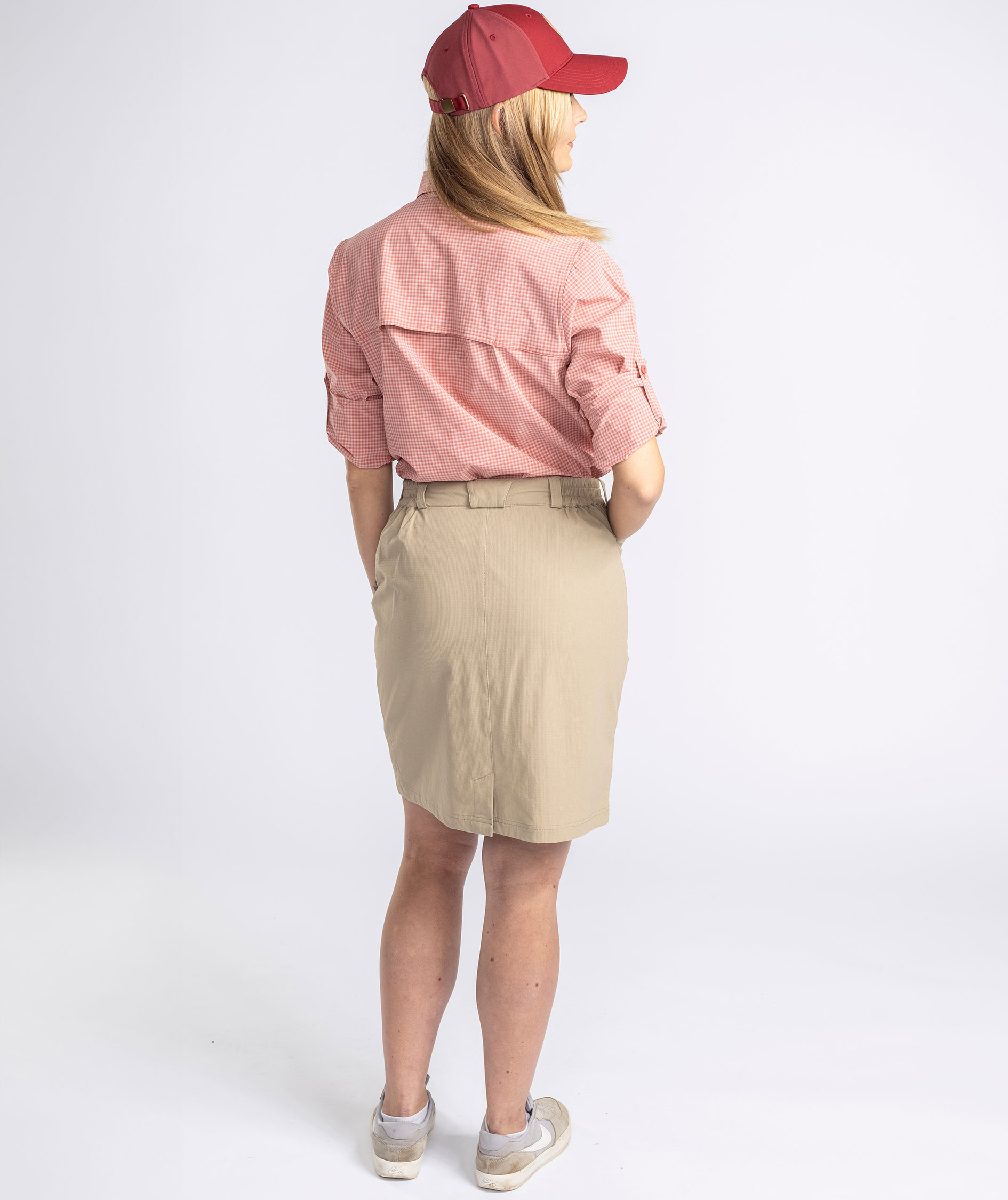 Pinewood NatureSafe dameskjorte, Brick Pink/Off White, large image number 8