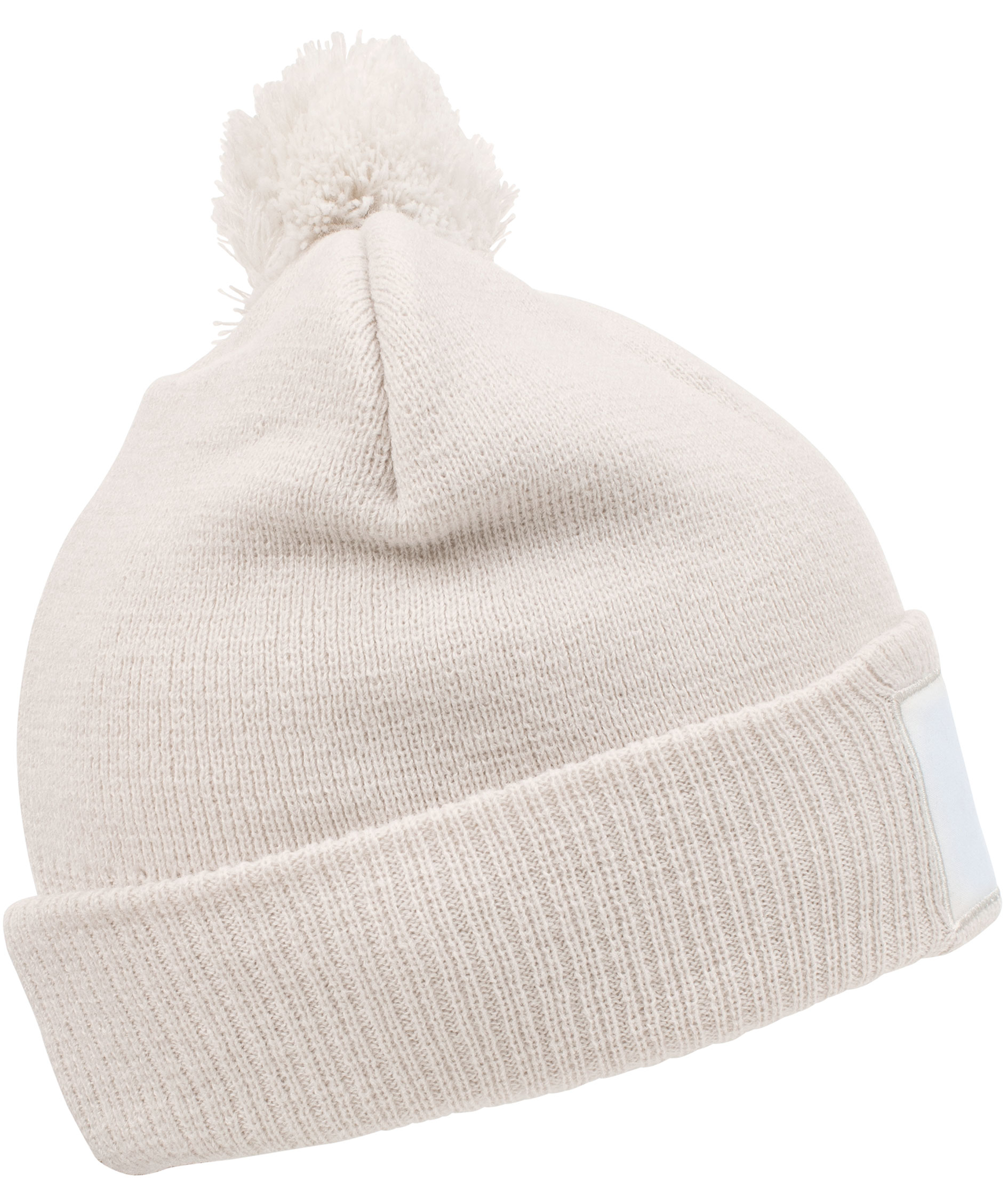 Clique Bryan Patch knitted beanie, Stone, Stone, large image number 3