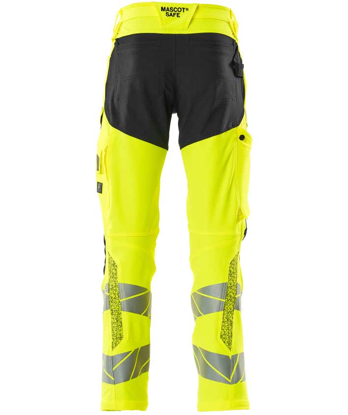 Mascot Accelerate Safe arbejdsbukser full stretch, Hi-vis&nbsp;Gul/Sort