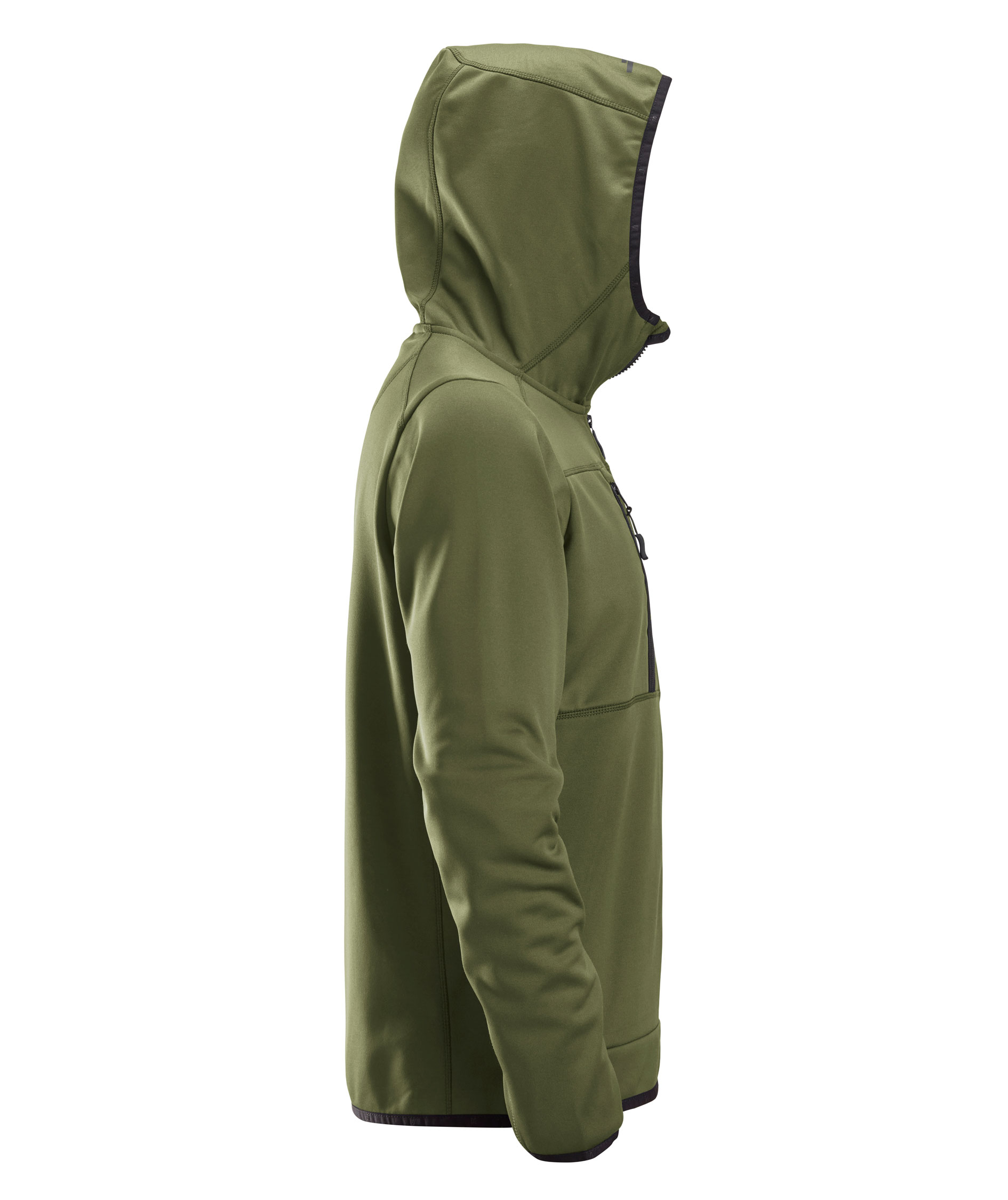 Snickers AllroundWork fleece hettegenser 8058, Khaki gr&oslash;nn, large image number 2