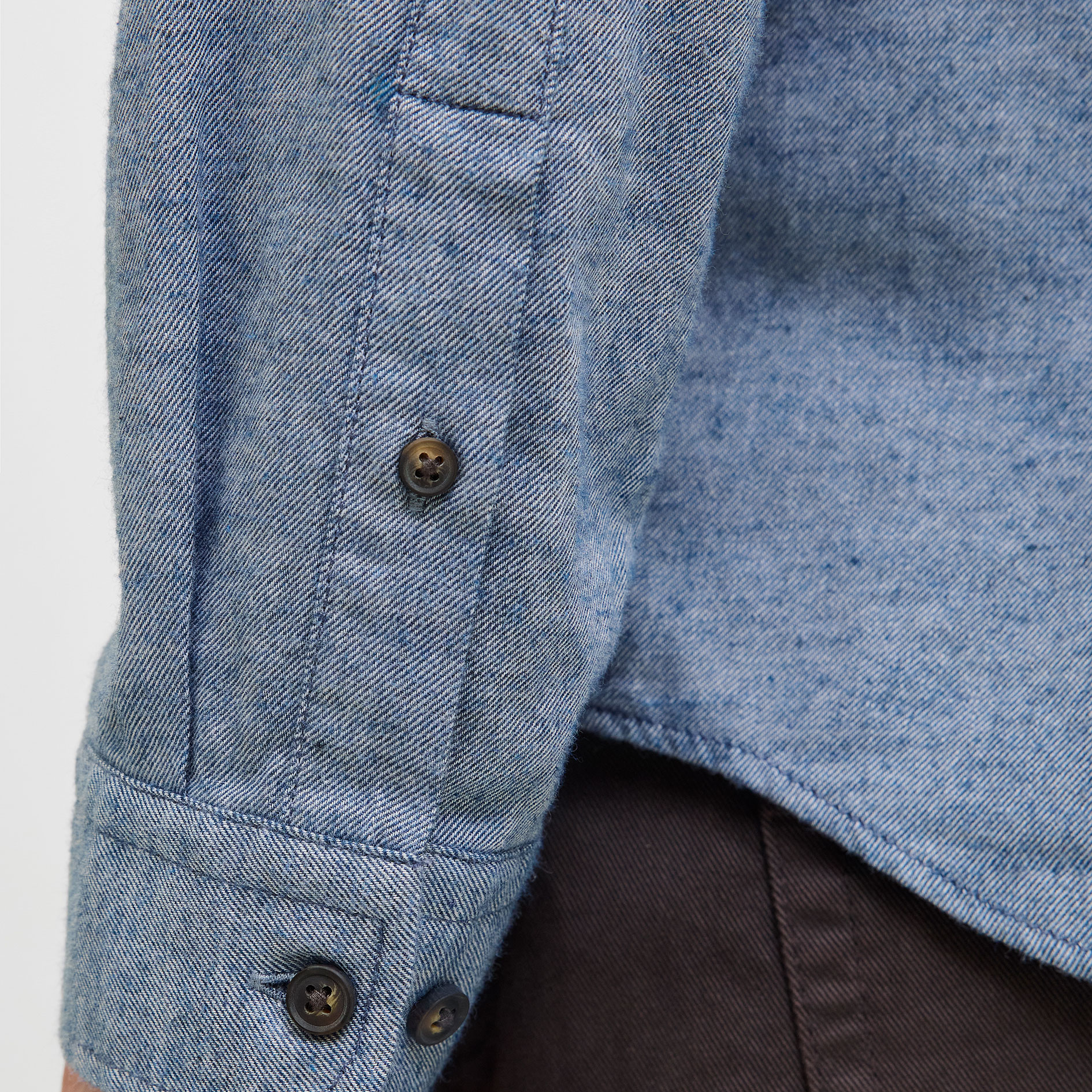 Jack & Jones JJECLASSIC Melange skjorte, Faded Denim, large image number 5