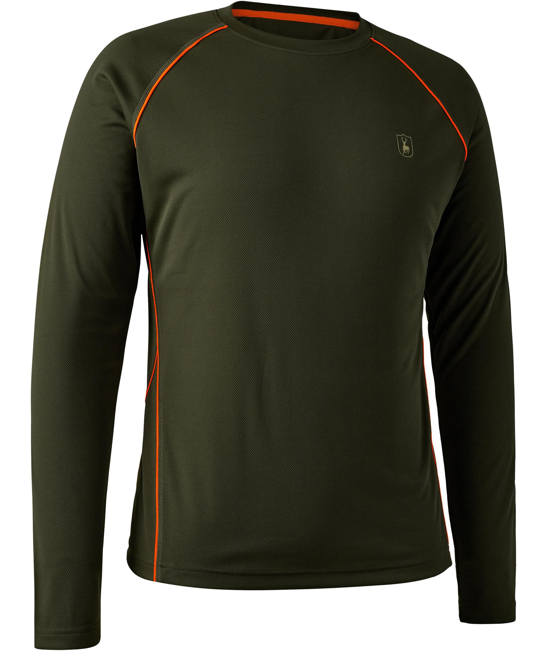 Deerhunter Chamois lang&aelig;rmet T-shirt, Forest green