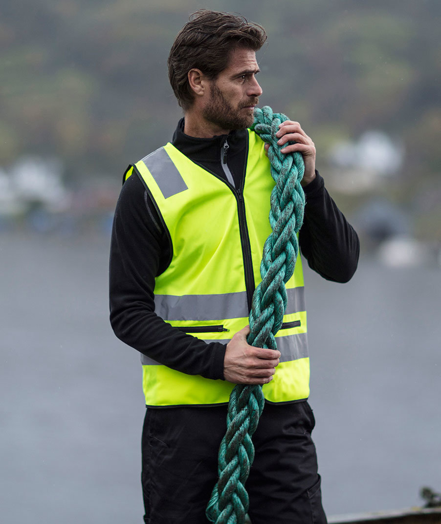 YOU Holmslund reflective safety vest, Hi-Vis Yellow, large image number 2