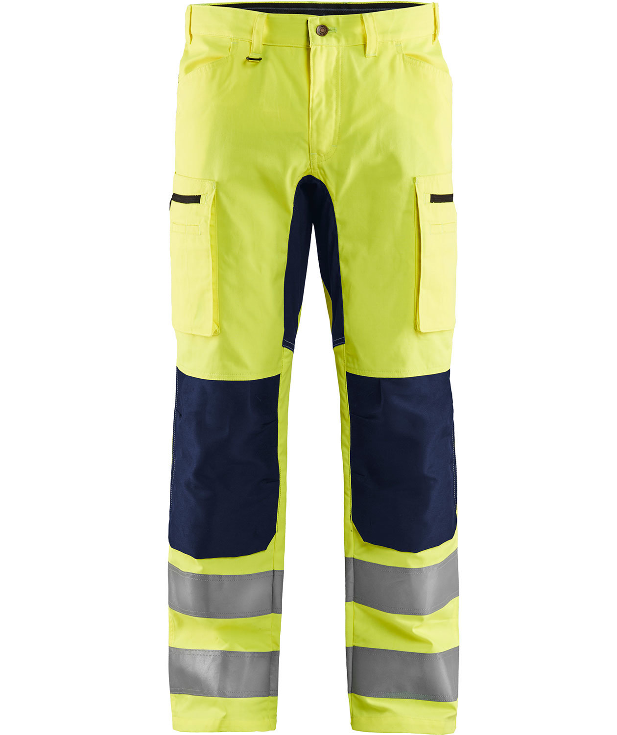 Bl&aring;kl&auml;der arbejdsbukser, Hi-vis&nbsp;Gul/Marine, large image number 0