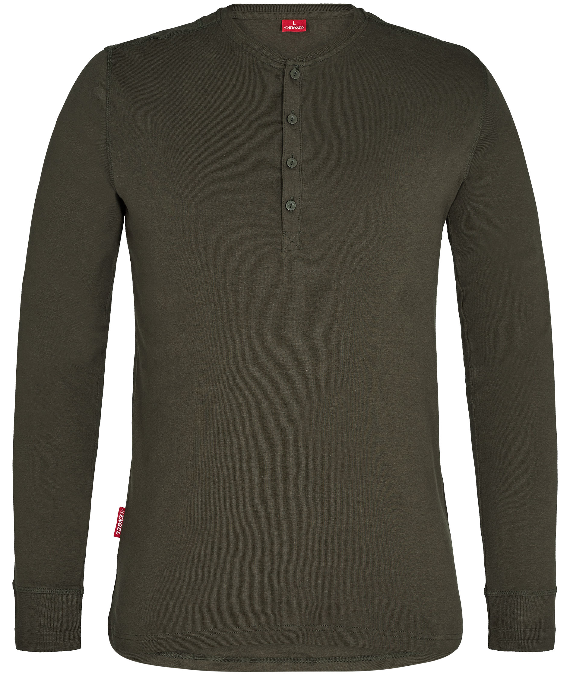 Engel Extend langermet Grandad T-skjorte, Forest green, Forest green, swatch