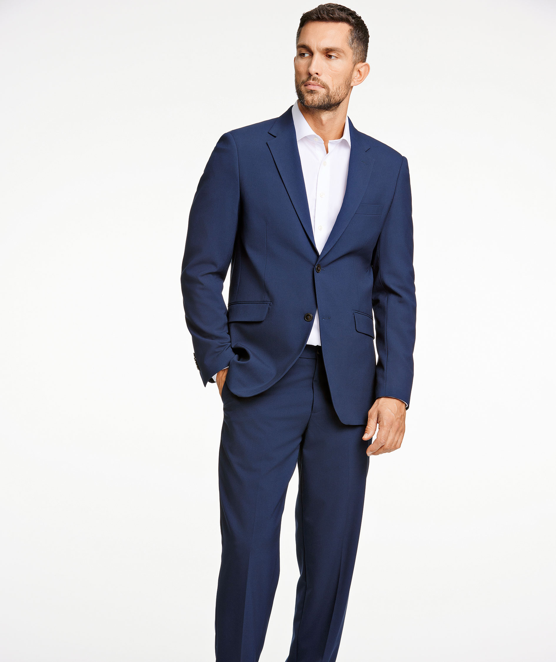 Lindbergh Superflex modern fit dressjakke, DK Blue Mel, large image number 1