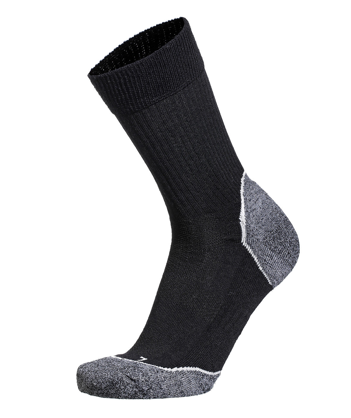 Bjerregaard Cozy strumpor/sockar, Svart/Gr&aring;