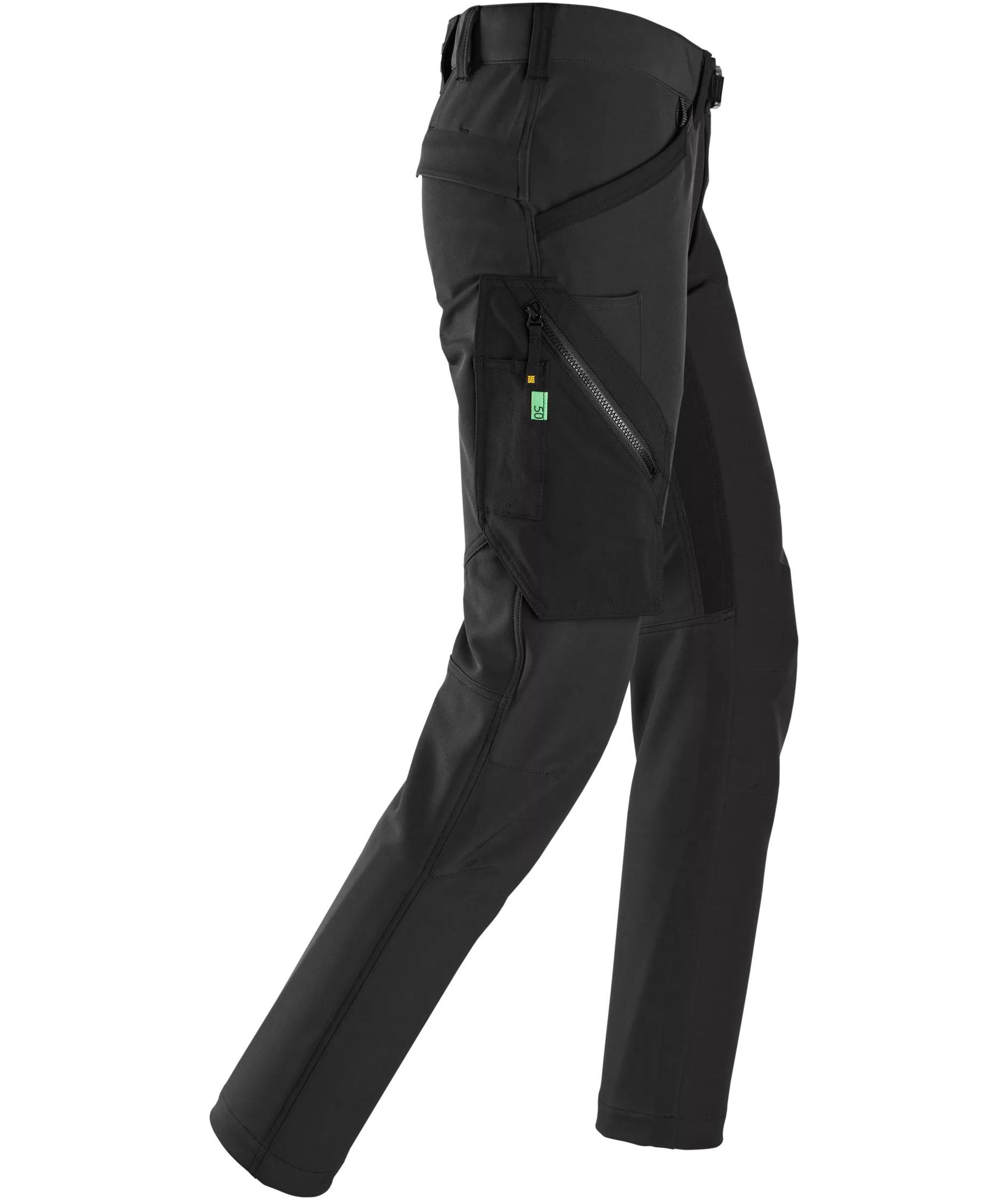 Snickers&nbsp;FlexiWork servicebukse 6873 full stretch, Black/Black, large image number 5